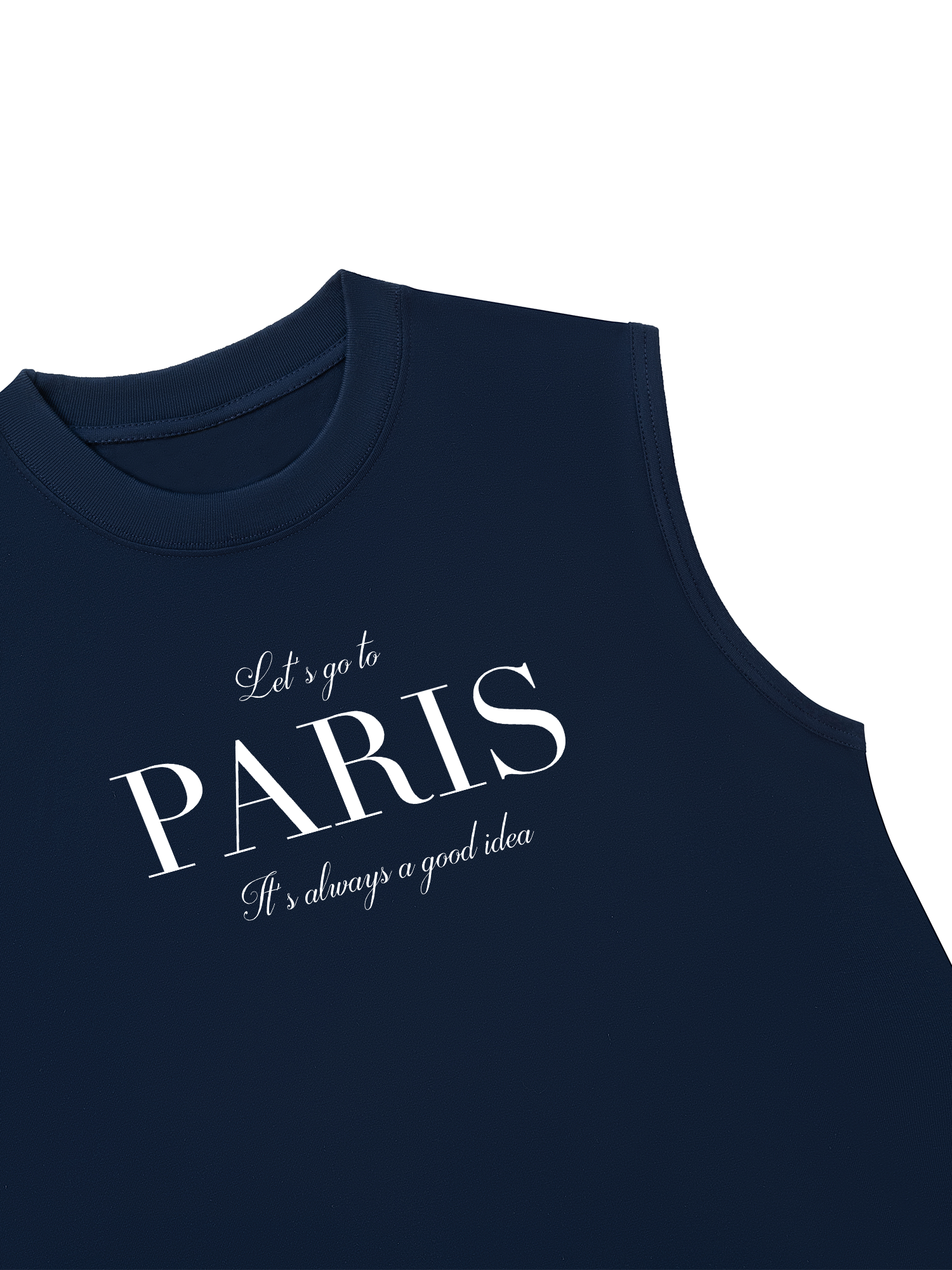 Áo Ba Lỗ Relaxed Fit City Let_s go to Paris