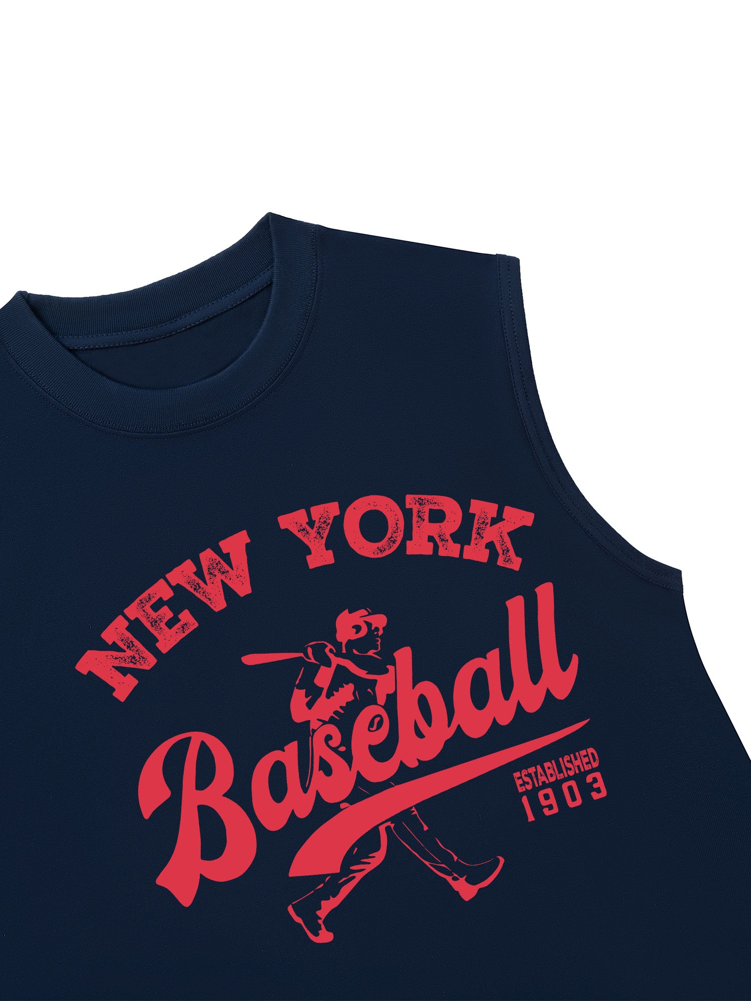 Áo Ba Lỗ Relaxed Fit New York Baseball Pink