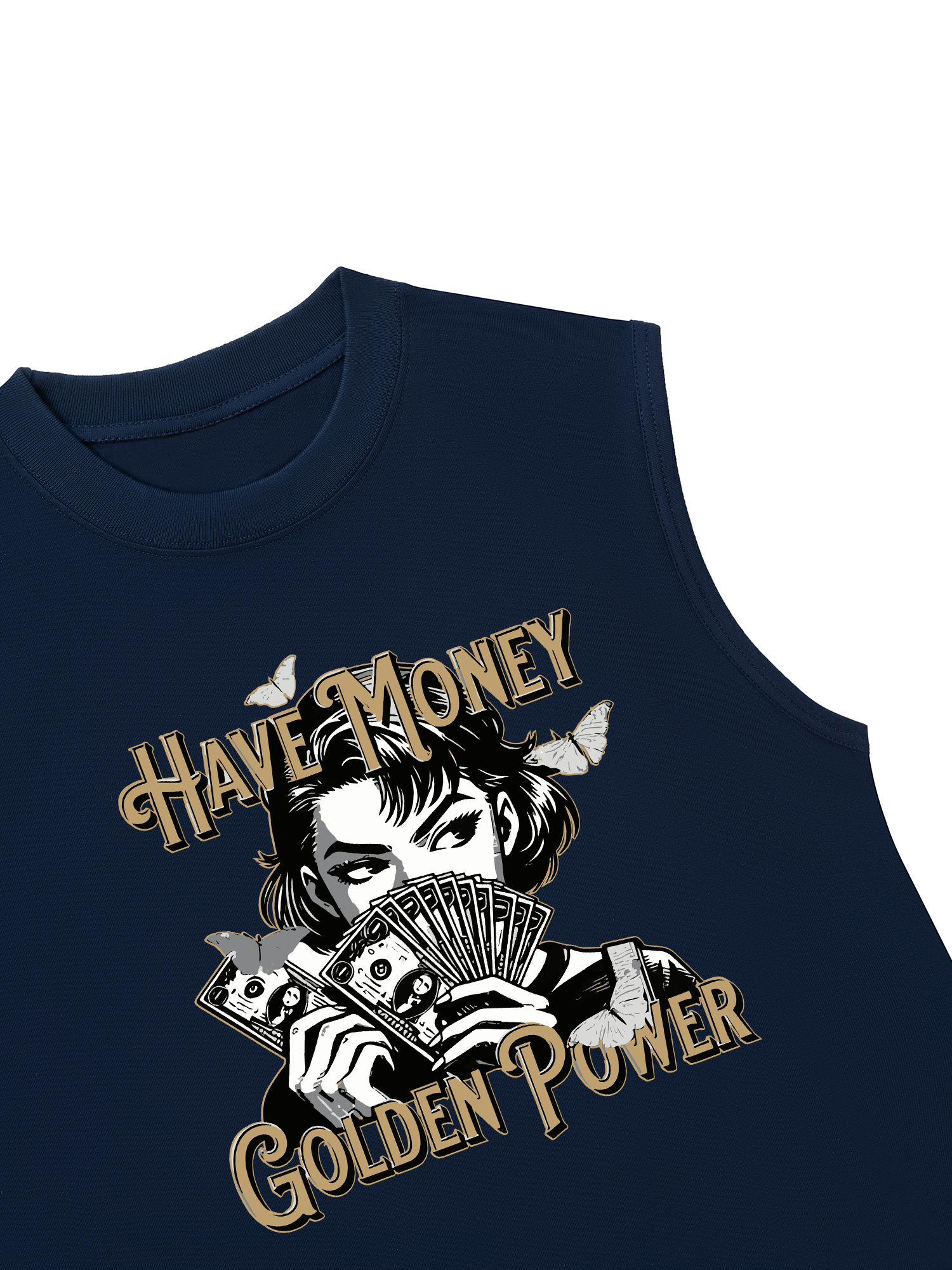 Áo Ba Lỗ Relaxed Fit Money Golden Power
