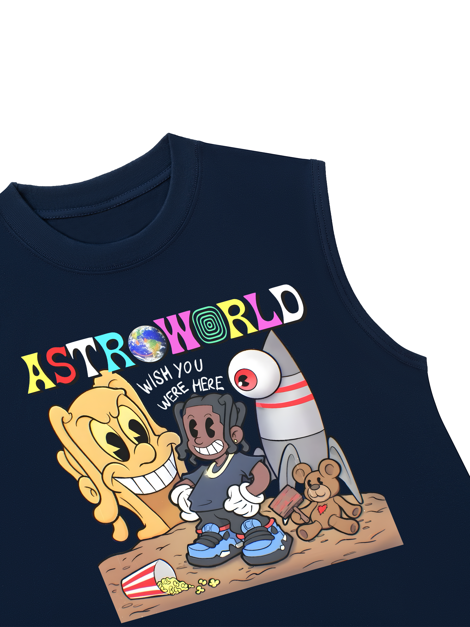 Áo Ba Lỗ Relaxed Fit Astroworld Travis