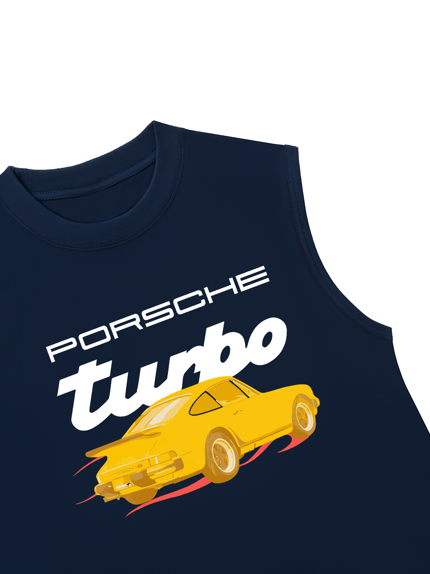 Áo Ba Lỗ Relaxed Fit Porsche Turbo Golden Race