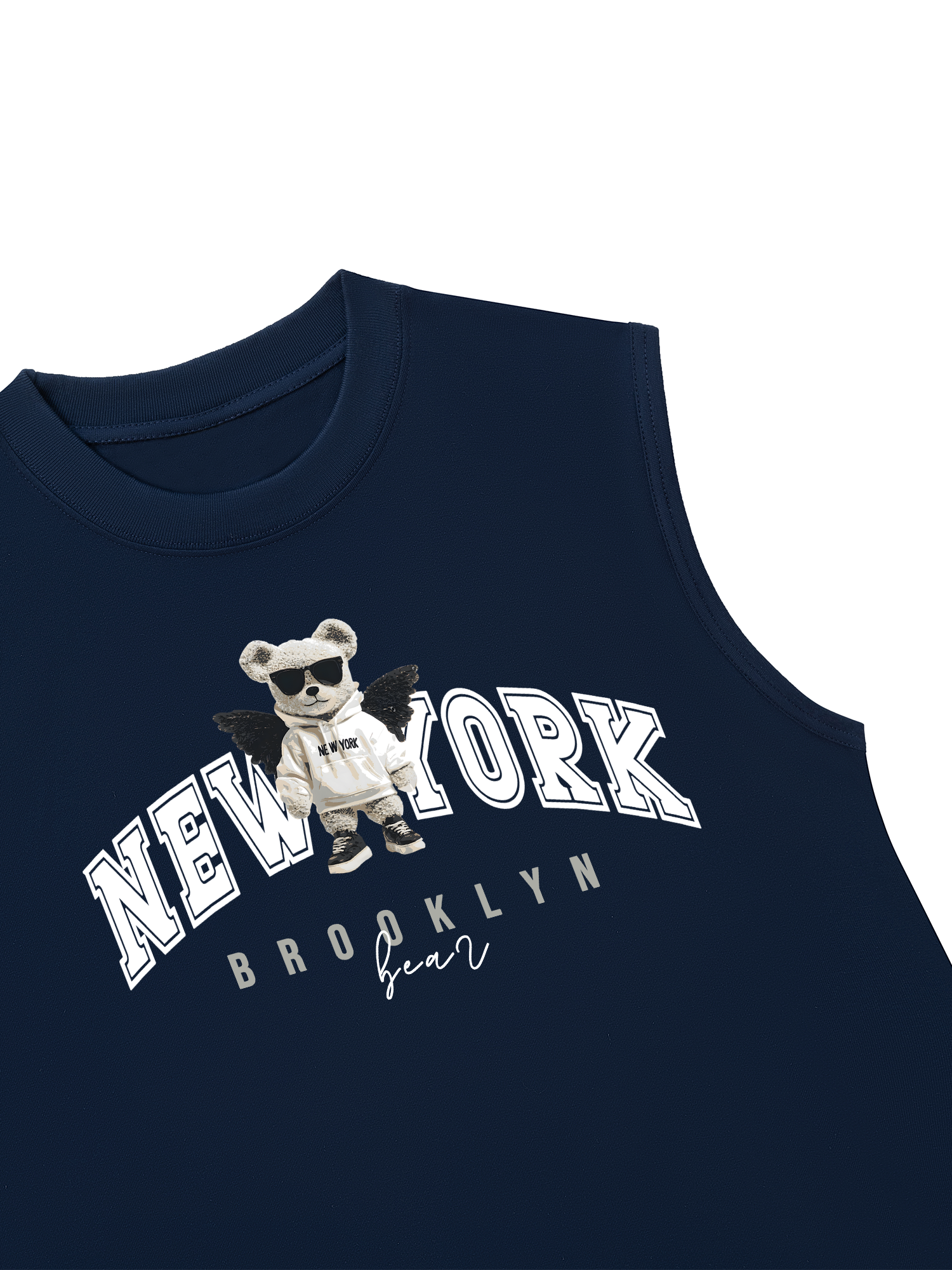Áo Ba Lỗ Relaxed Fit City New York Bear
