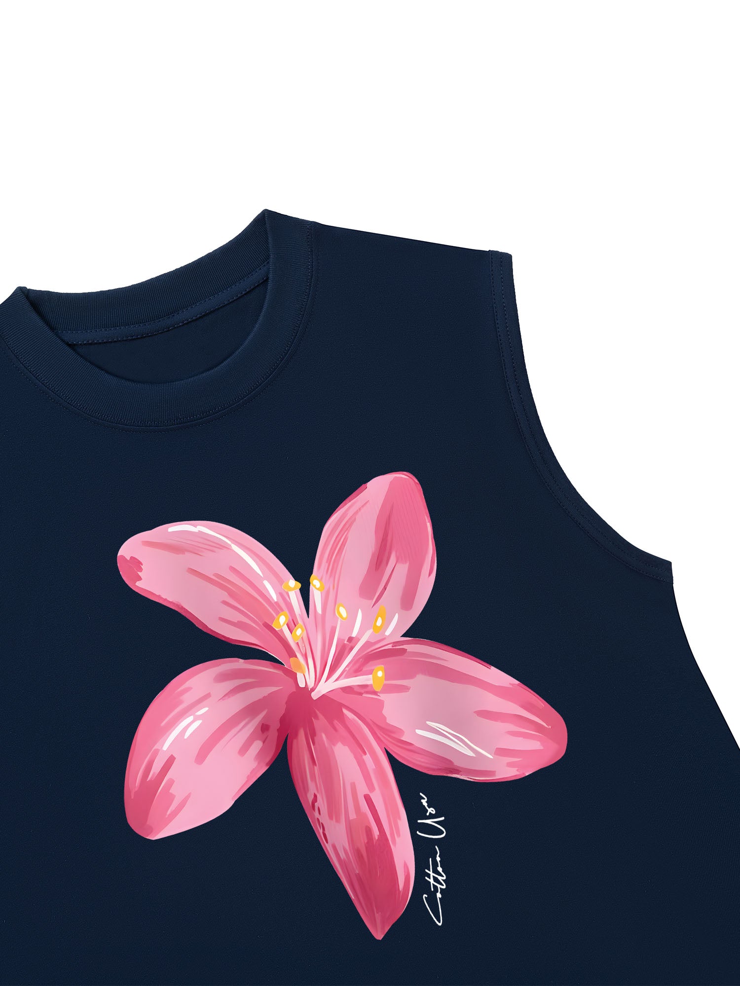 Áo Ba Lỗ Relaxed Fit Floral Pink Flower