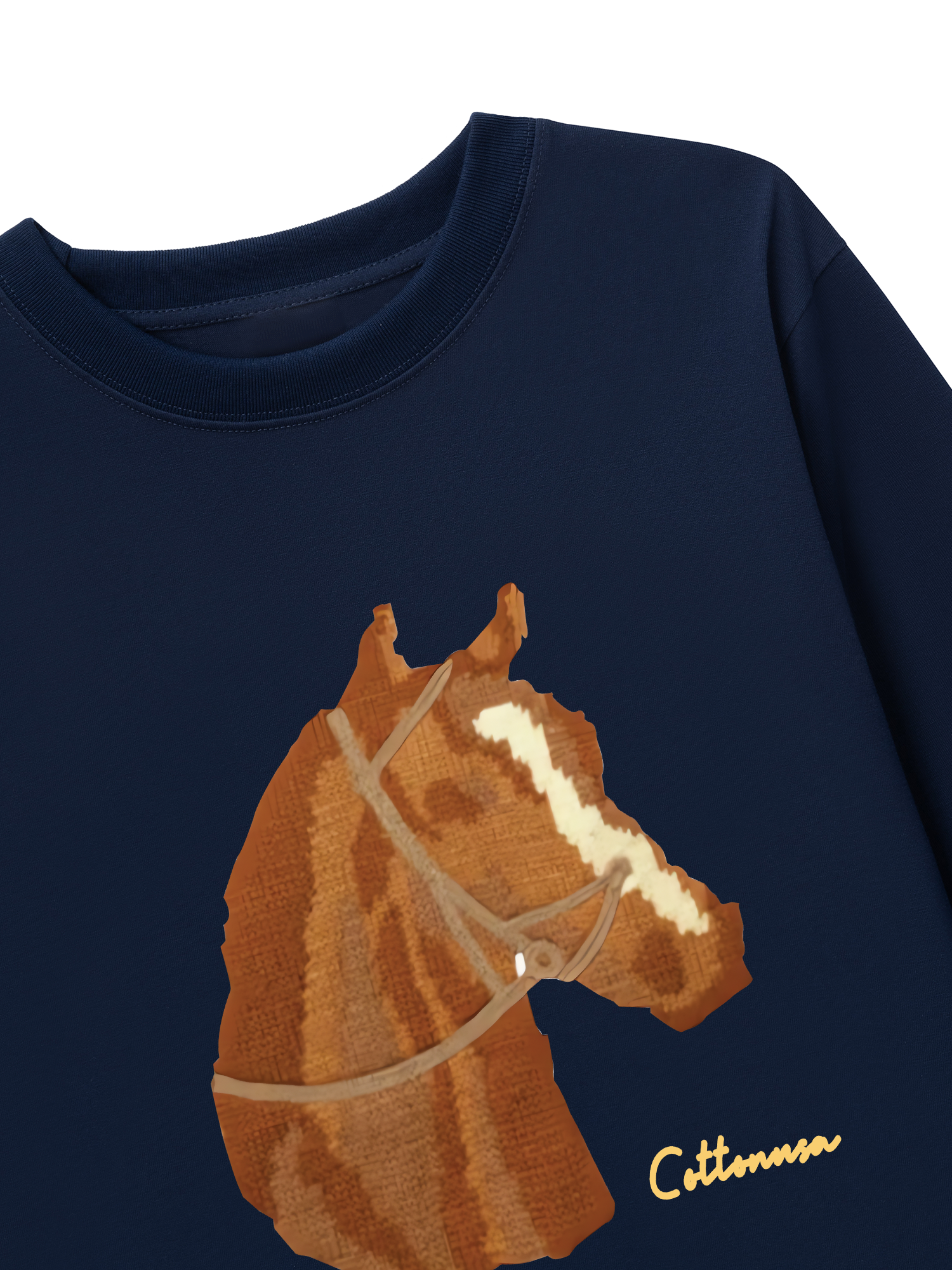 Áo Thun Dài Tay Cute Brown Horse