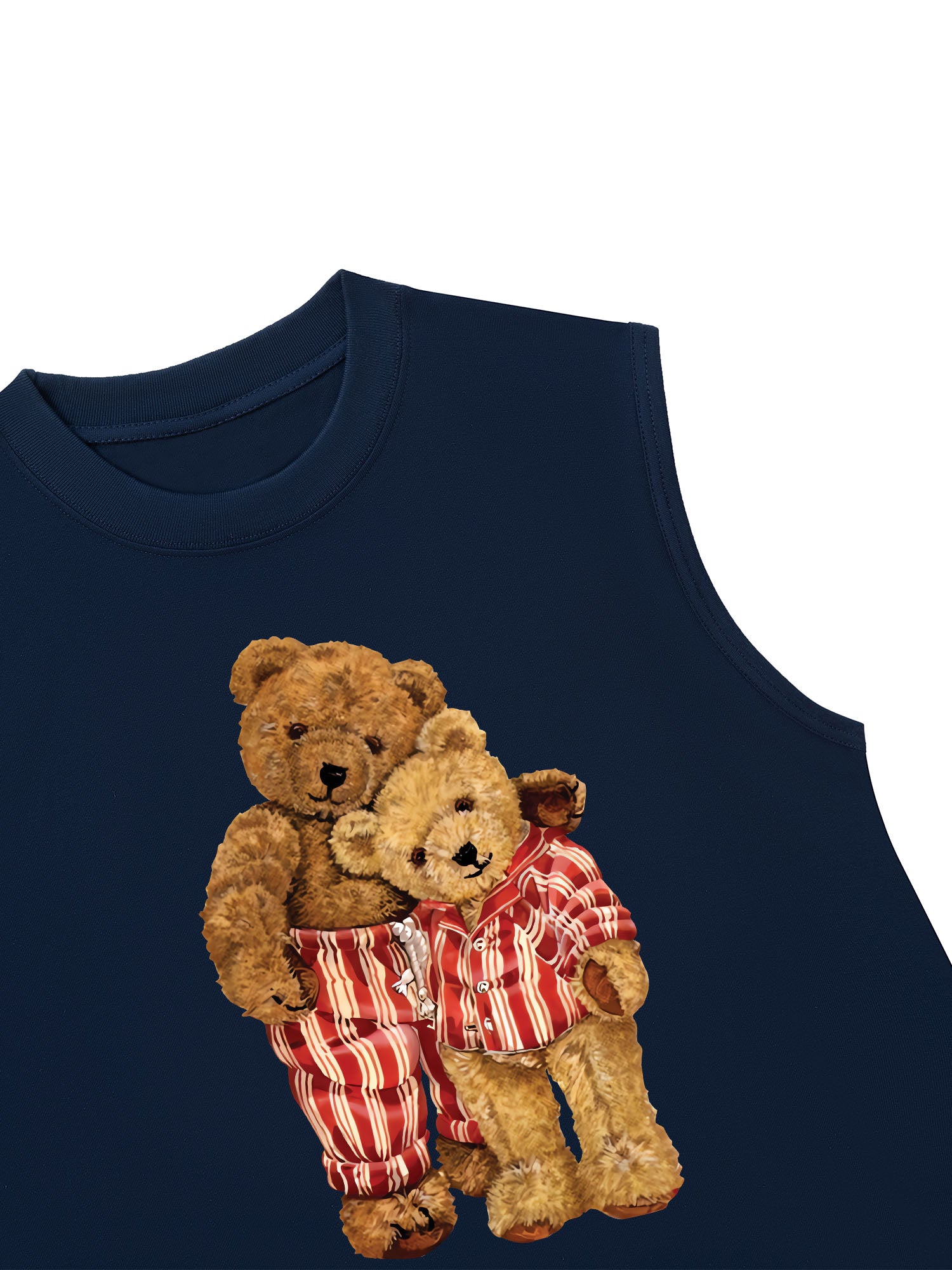 Áo Ba Lỗ Relaxed Fit Couple Bear Go To Bed