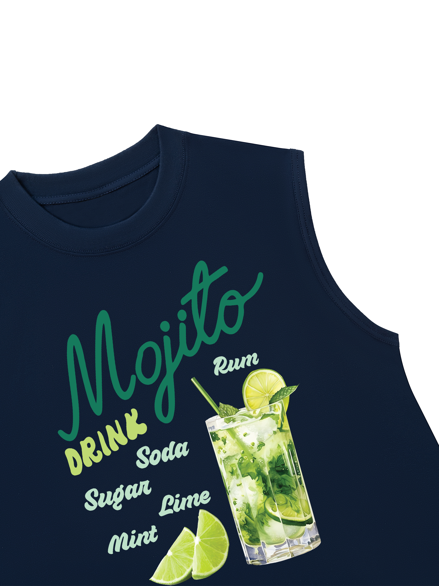 Áo Ba Lỗ Relaxed Fit Mojito Drink
