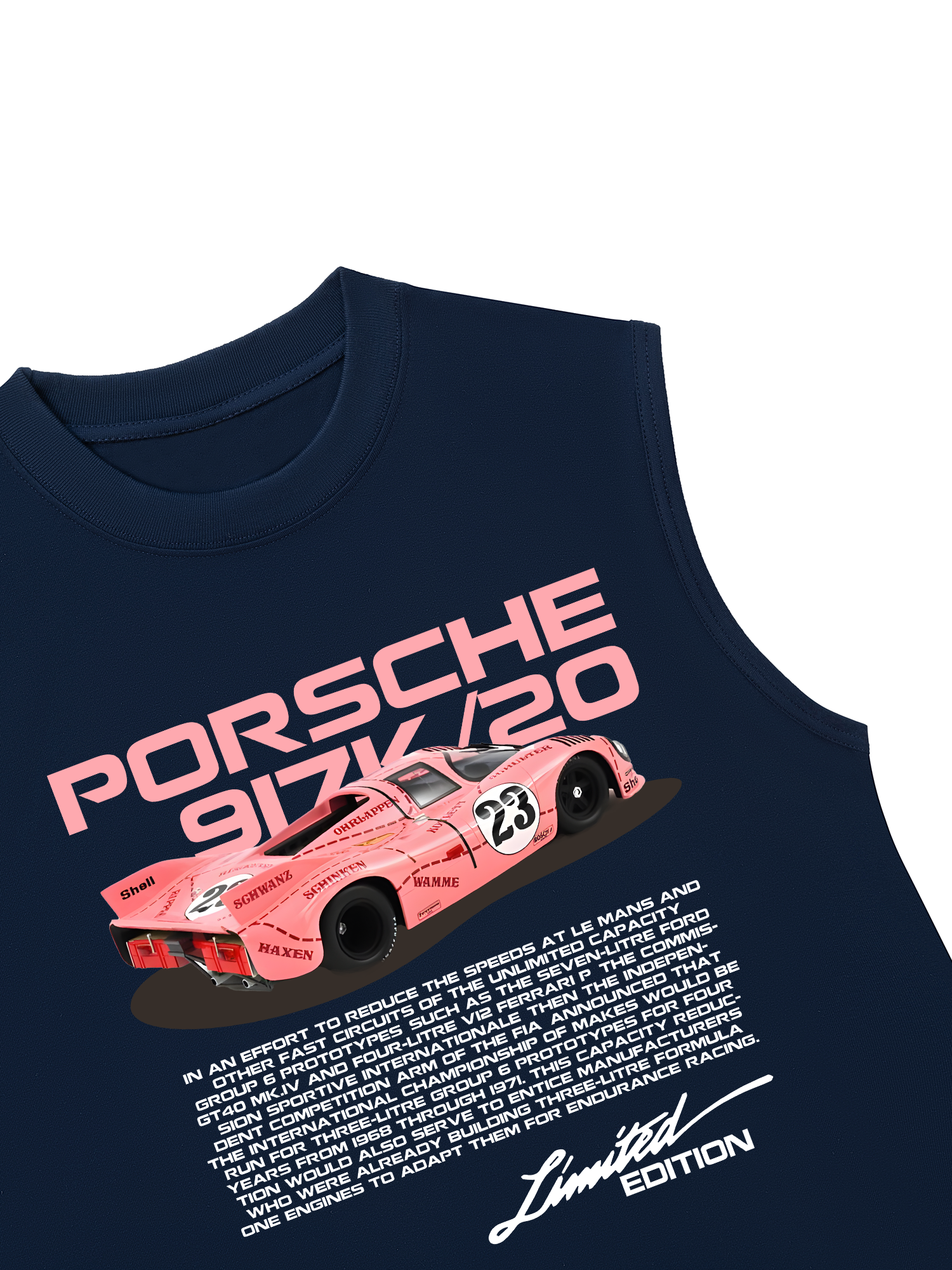 Áo Ba Lỗ Relaxed Fit Porsche 917K Pink Pig
