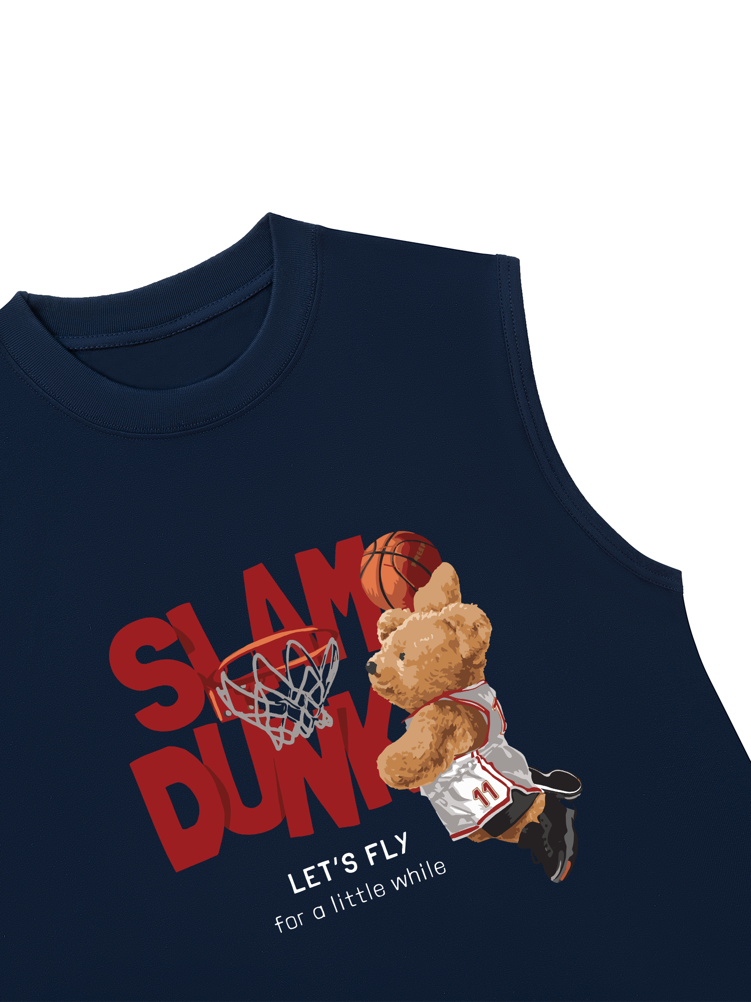 Áo Ba Lỗ Relaxed Fit Basketball Slam Dunk