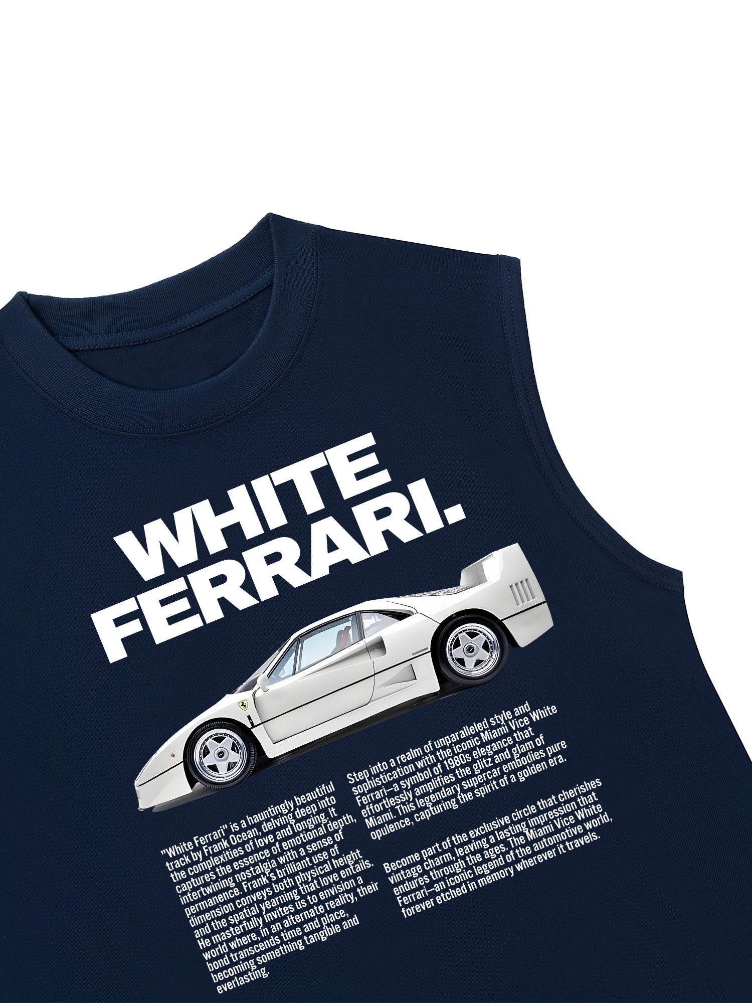 Áo Ba Lỗ Relaxed Fit Ferrari White Brilliant