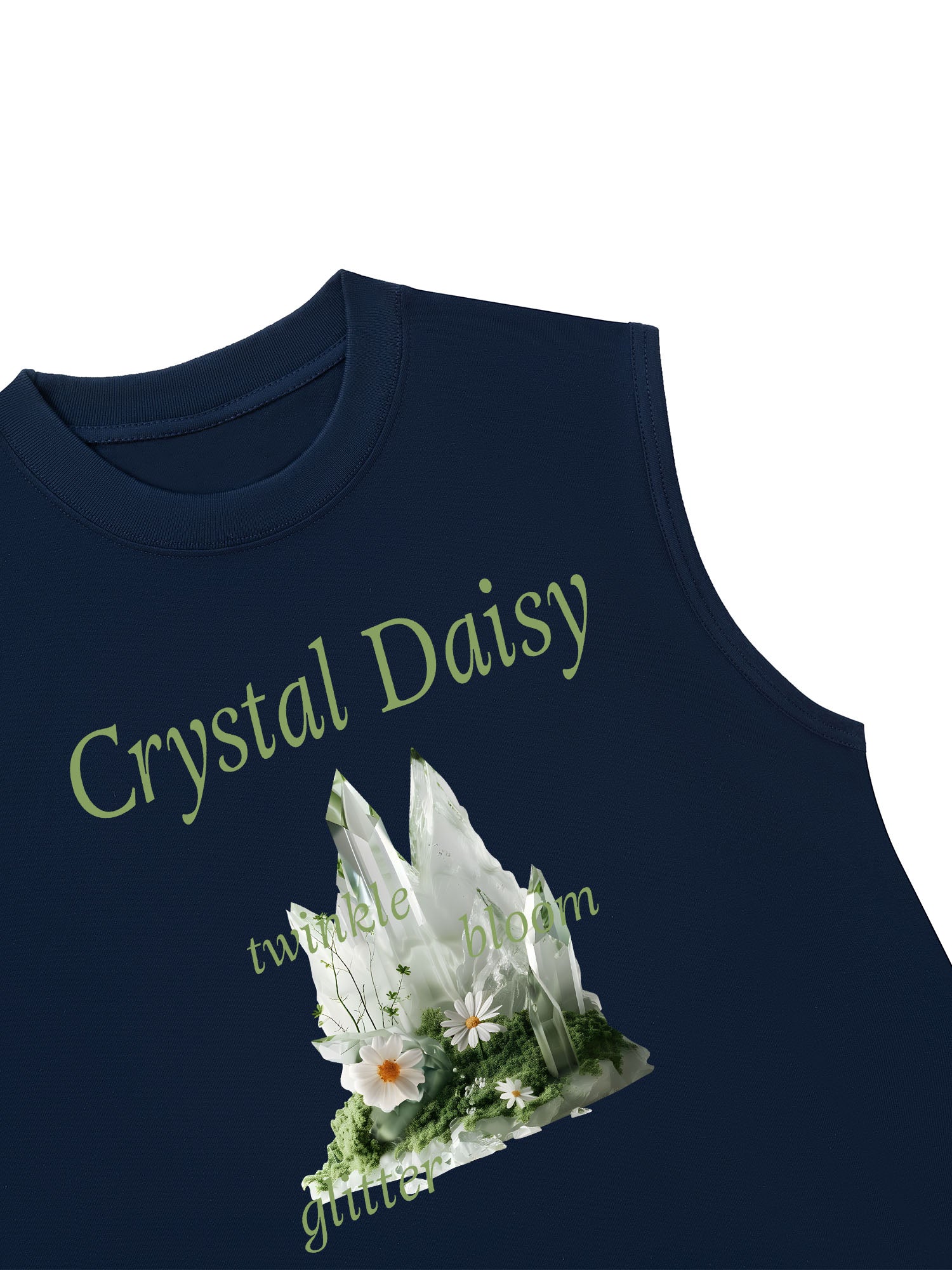 Áo Ba Lỗ Relaxed Fit Floral Crytsal Daisy