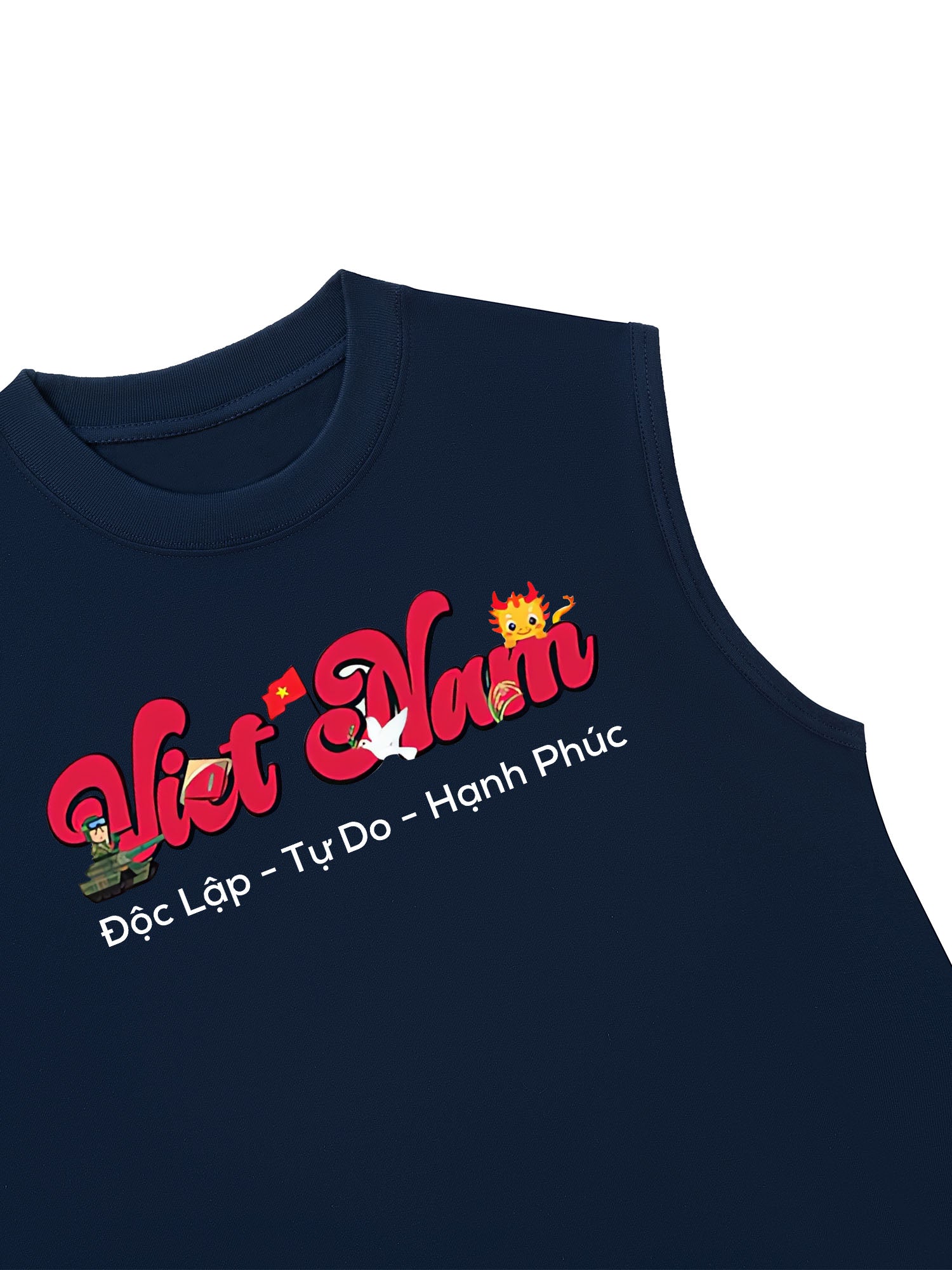 Áo Ba Lỗ Relaxed Fit Việt Nam Tự Do