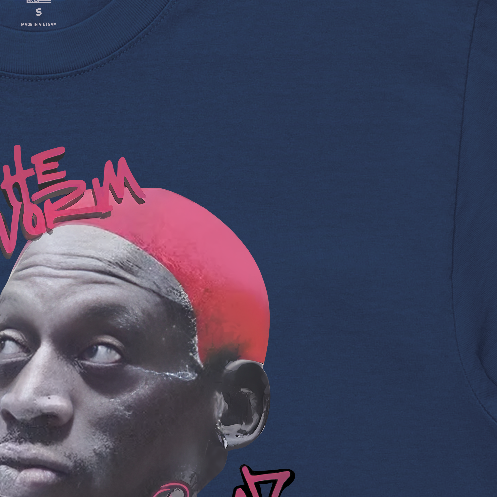 Áo Thun Oversize Rapper Hip Hop Streetwear Dennis Rodman Graphic