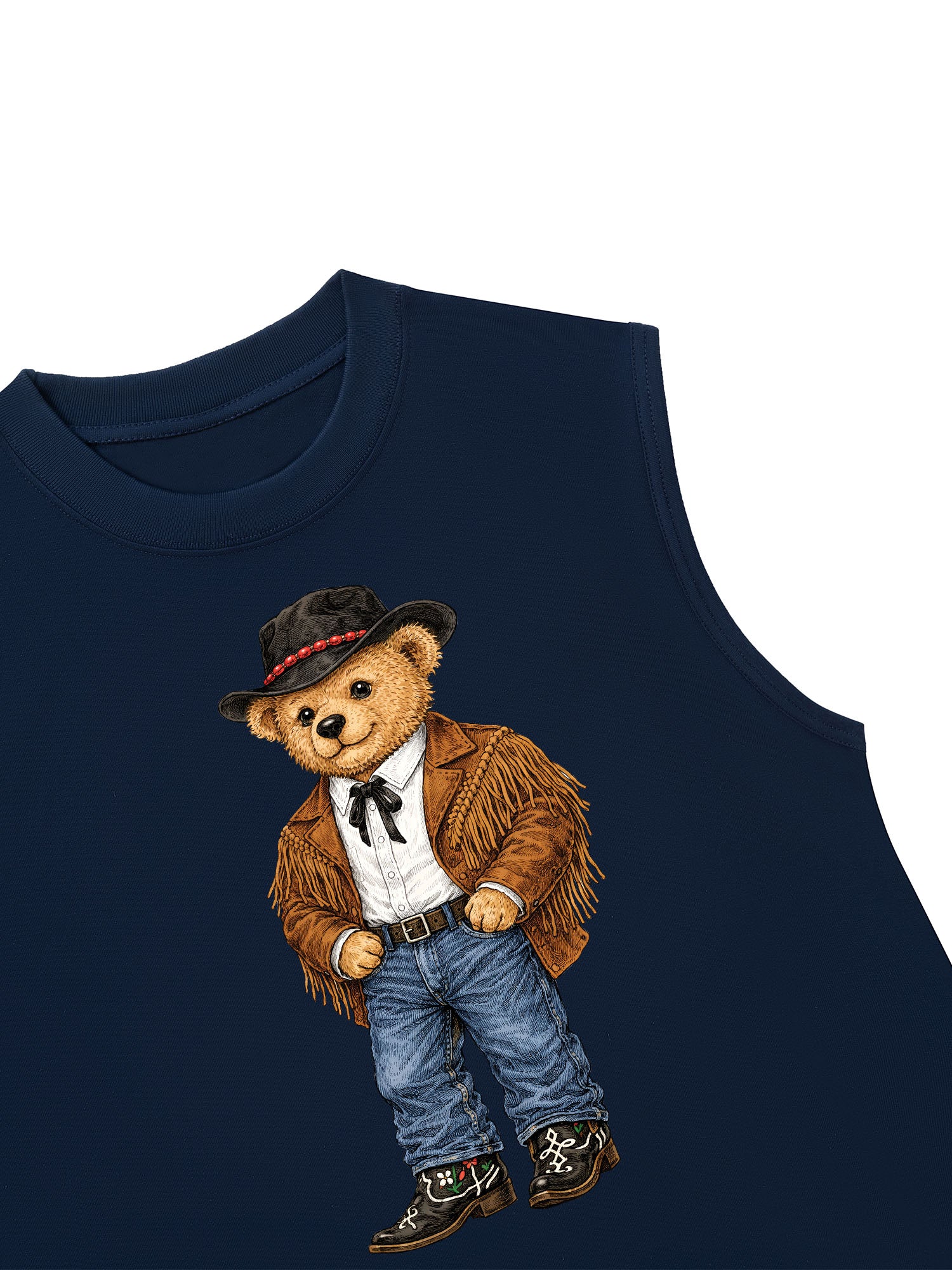 Áo Ba Lỗ Relaxed Fit Cowhide Bear