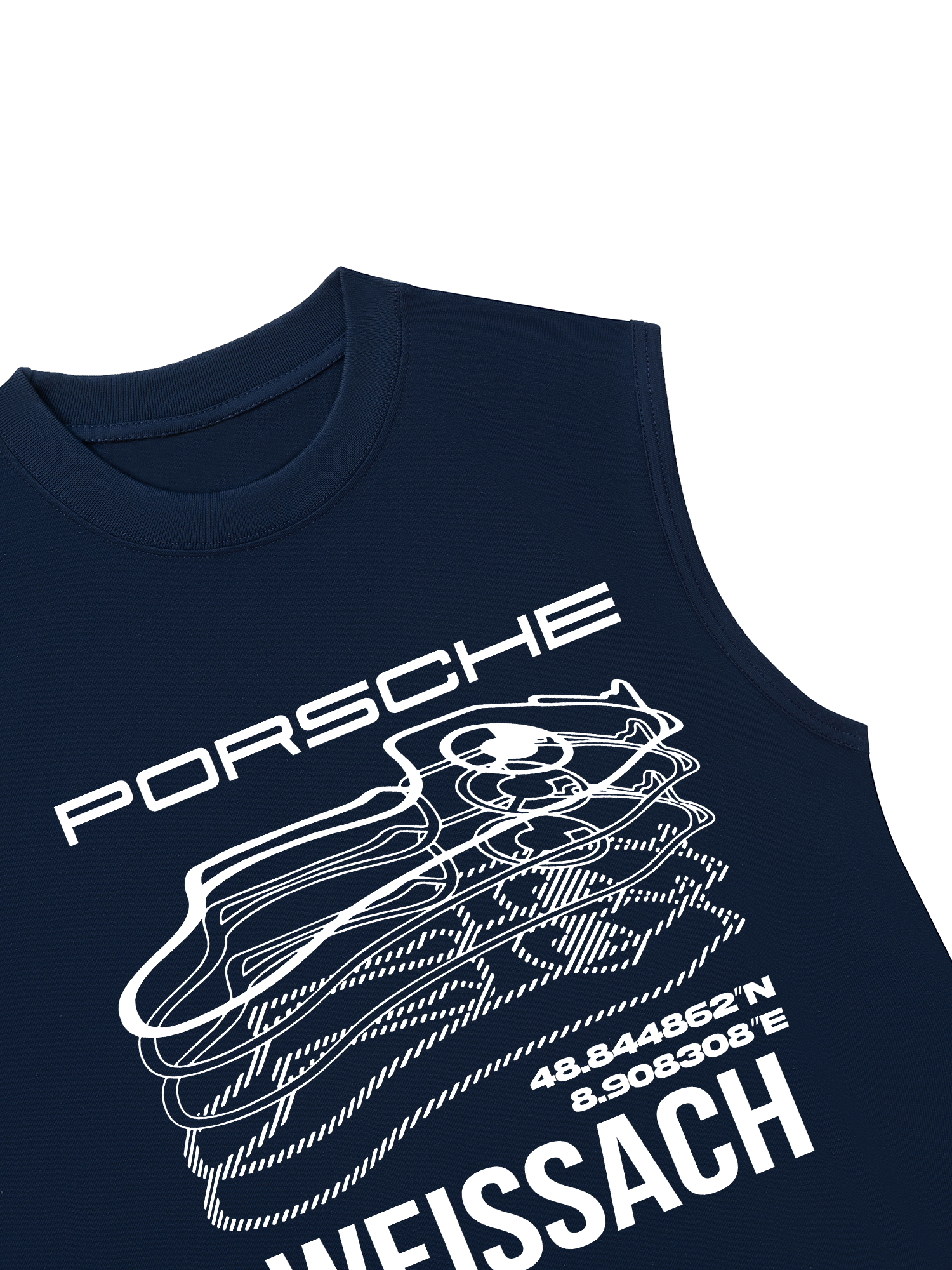 Áo Ba Lỗ Relaxed Fit Porsche Weissach Map