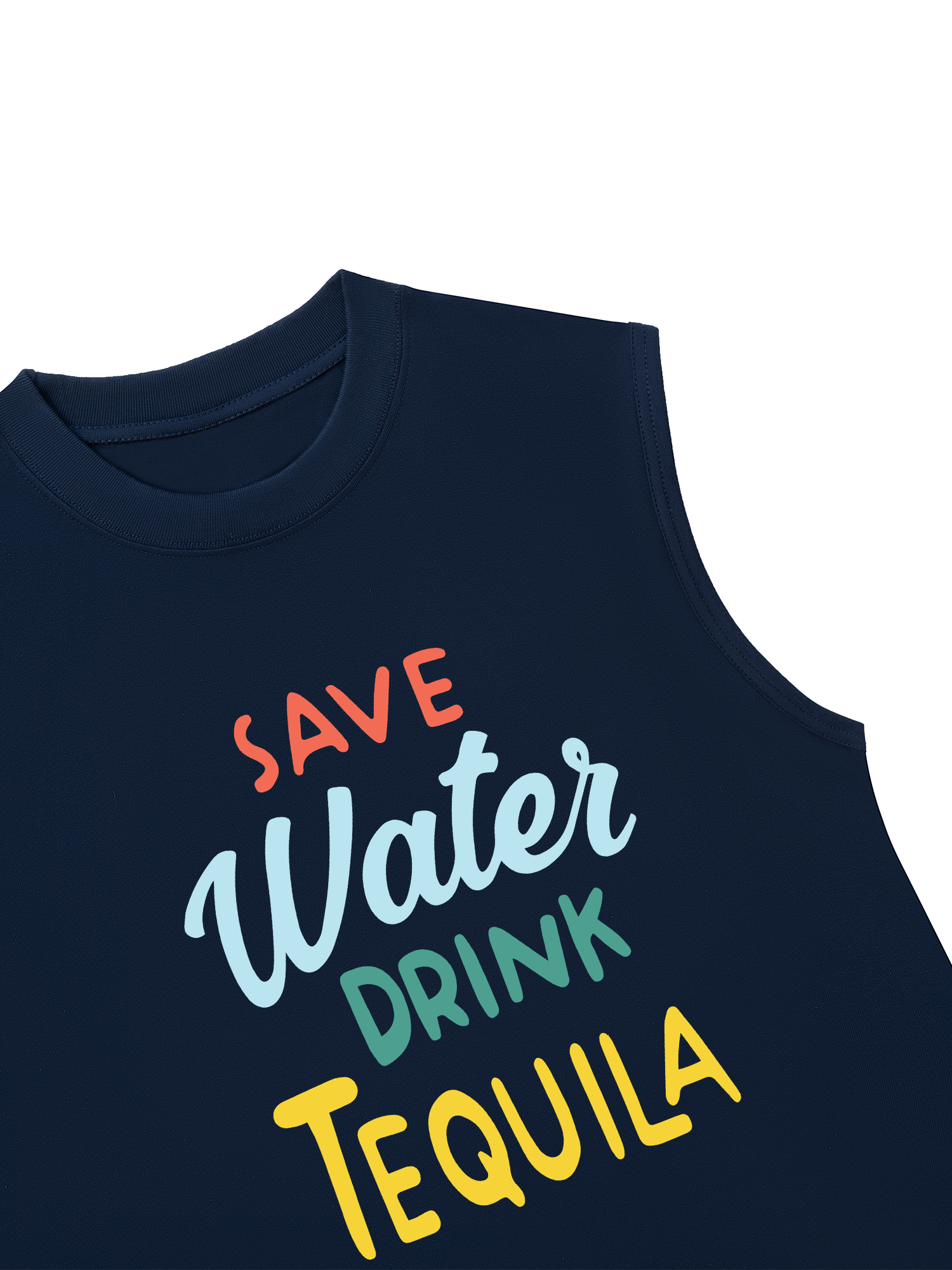 Áo Ba Lỗ Relaxed Fit Save Water Drink Tequila