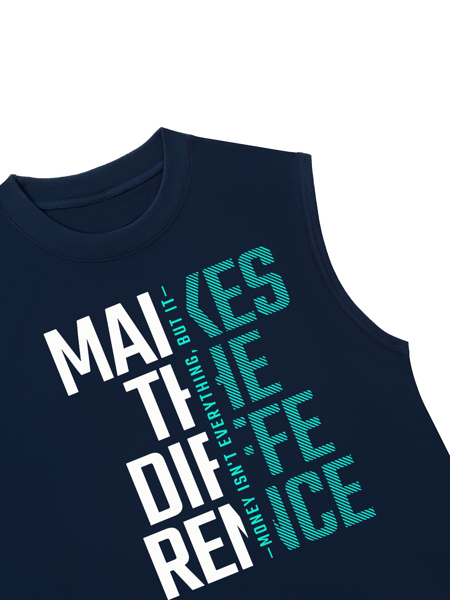 Áo Ba Lỗ Relaxed Fit Money Motivational Modern Typographic