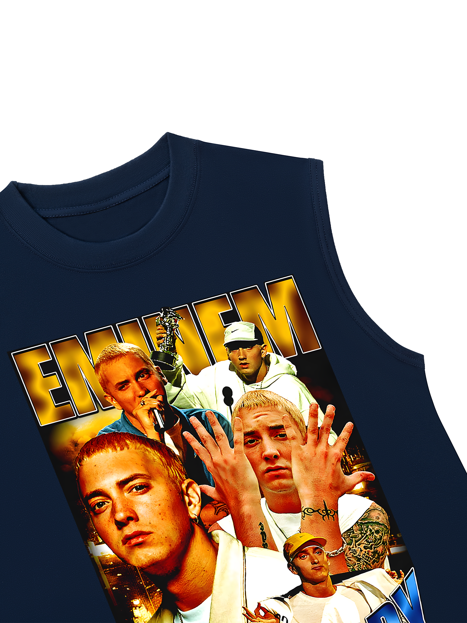 Áo Ba Lỗ Relaxed Fit Rapper Eminem Vintage Style Essential