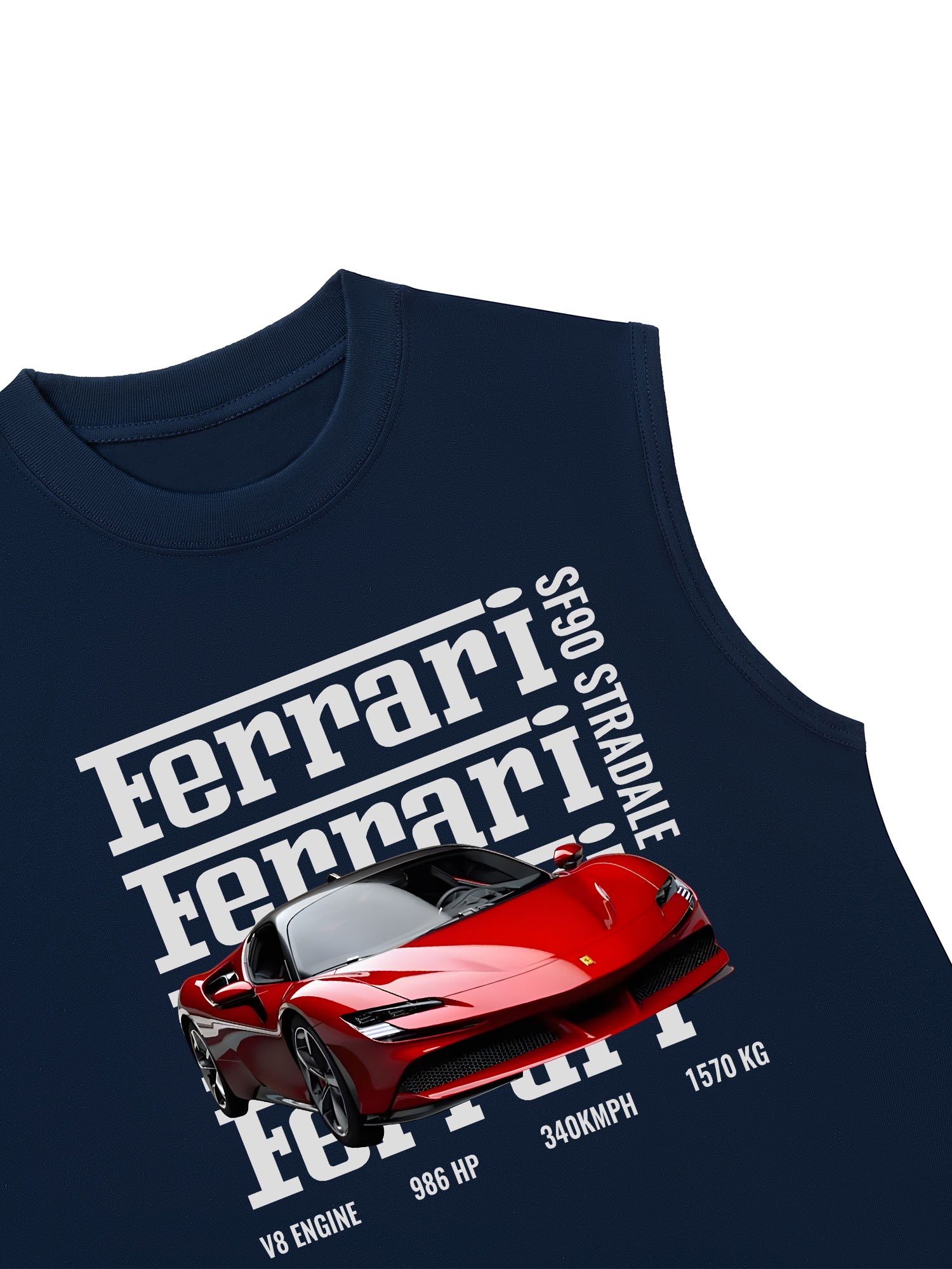 Áo Ba Lỗ Relaxed Fit Ferrari SF90 Stradale