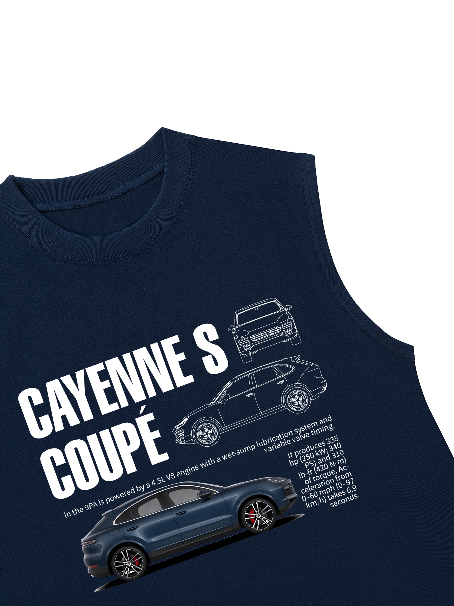Áo Ba Lỗ Relaxed Fit Porsche Cayenne S Coupe Classic