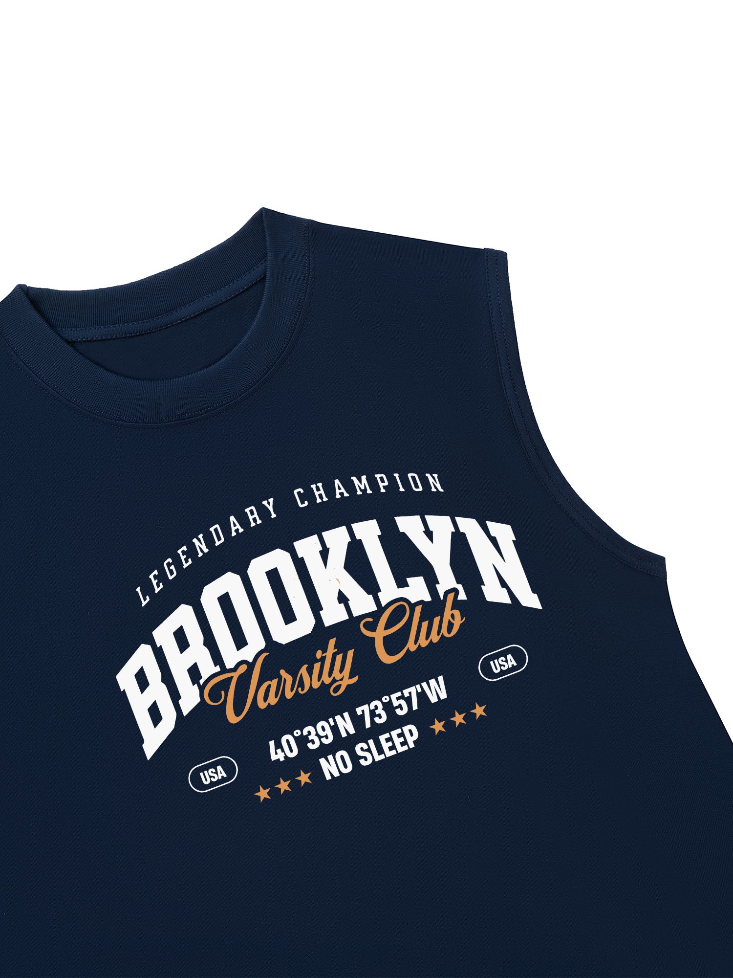 Áo Ba Lỗ Relaxed Fit City Brooklyn Varsity Club