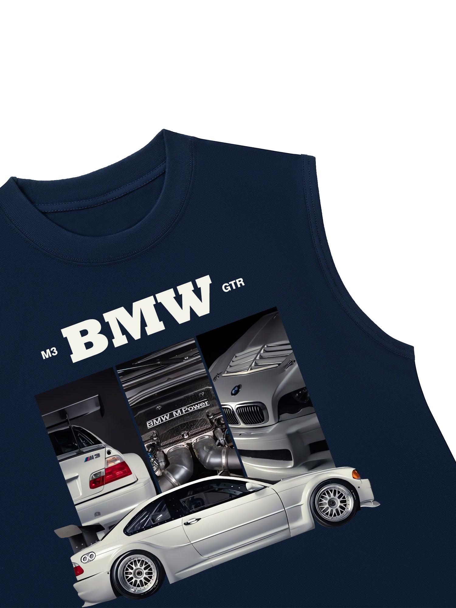 Áo Ba Lỗ Relaxed Fit BMW M3 GTR Silver