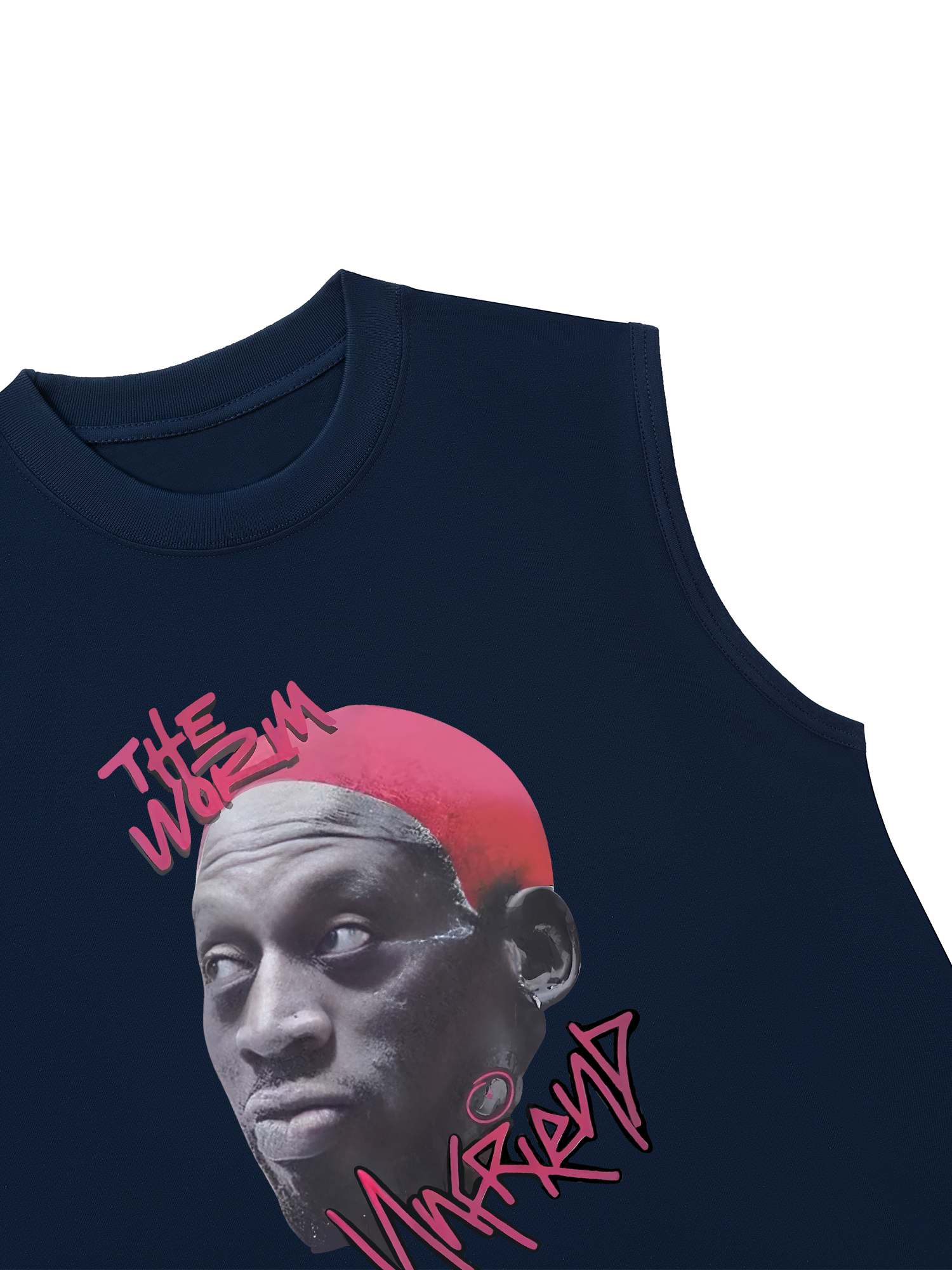 Áo Ba Lỗ Relaxed Fit Hip Hop Streetwear Dennis Rodman Graphic