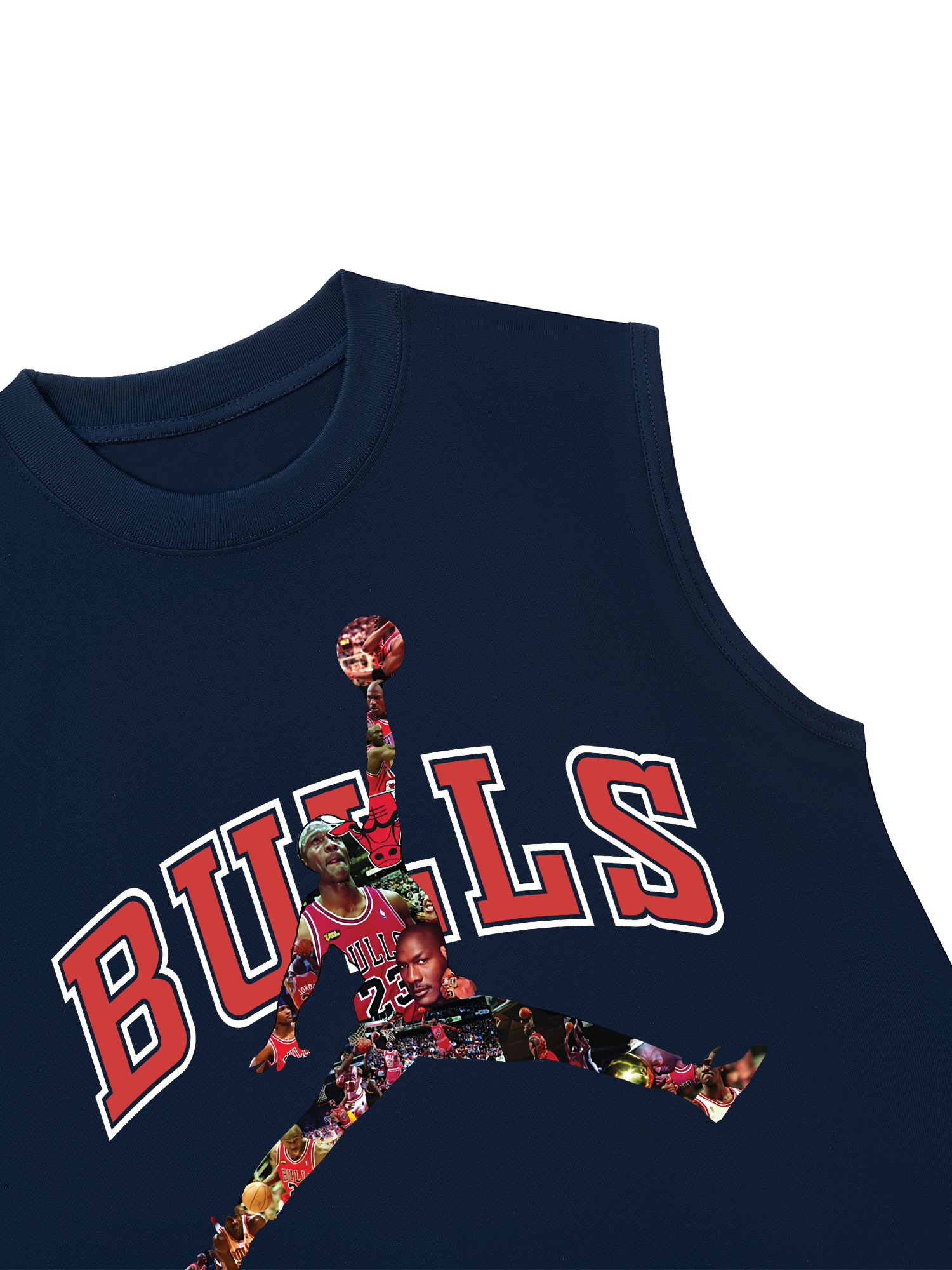 Áo Ba Lỗ Relaxed Fit Basketball Bull 23