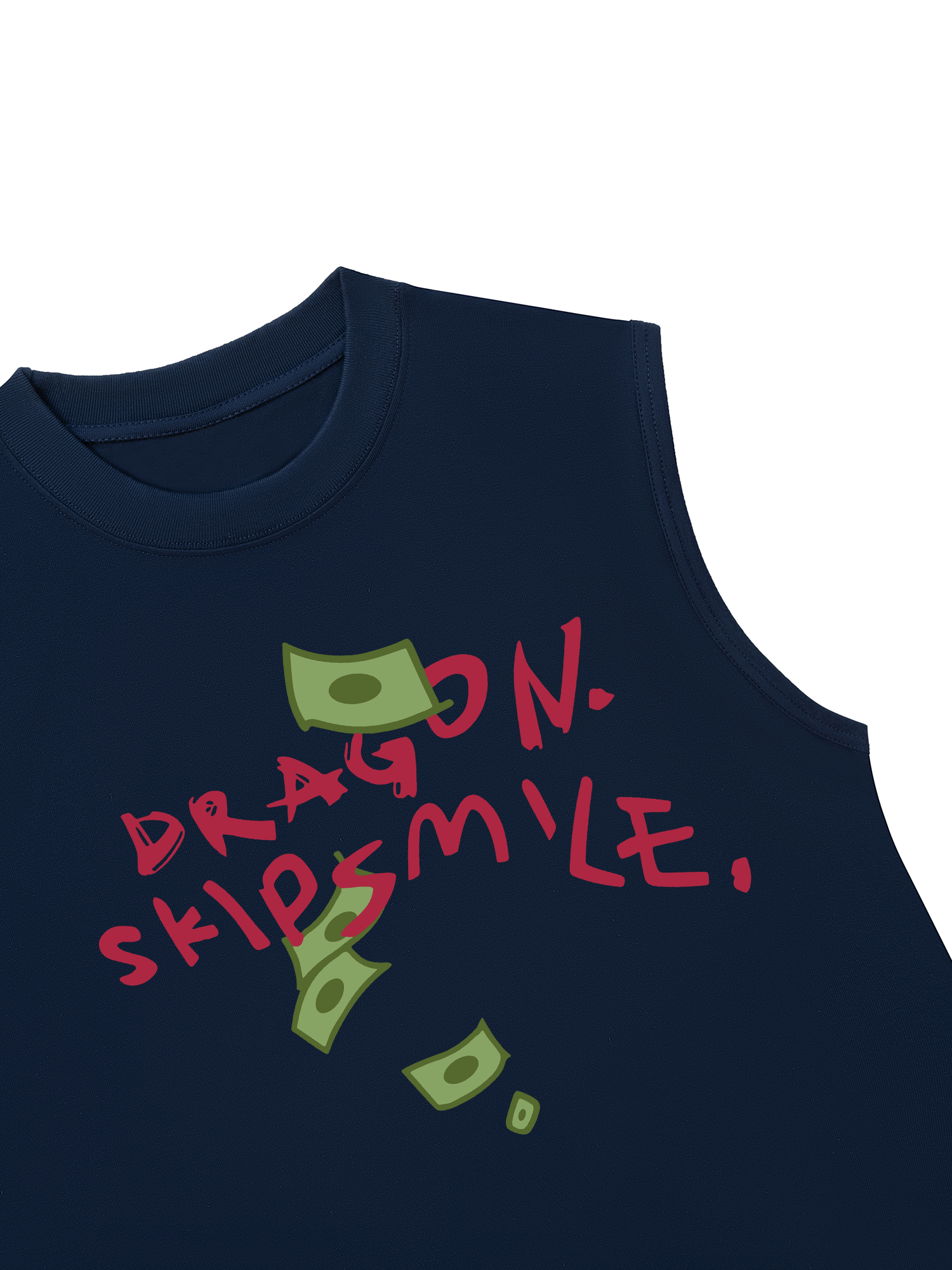 Áo Ba Lỗ Relaxed Fit Money Dragon Skip Smile
