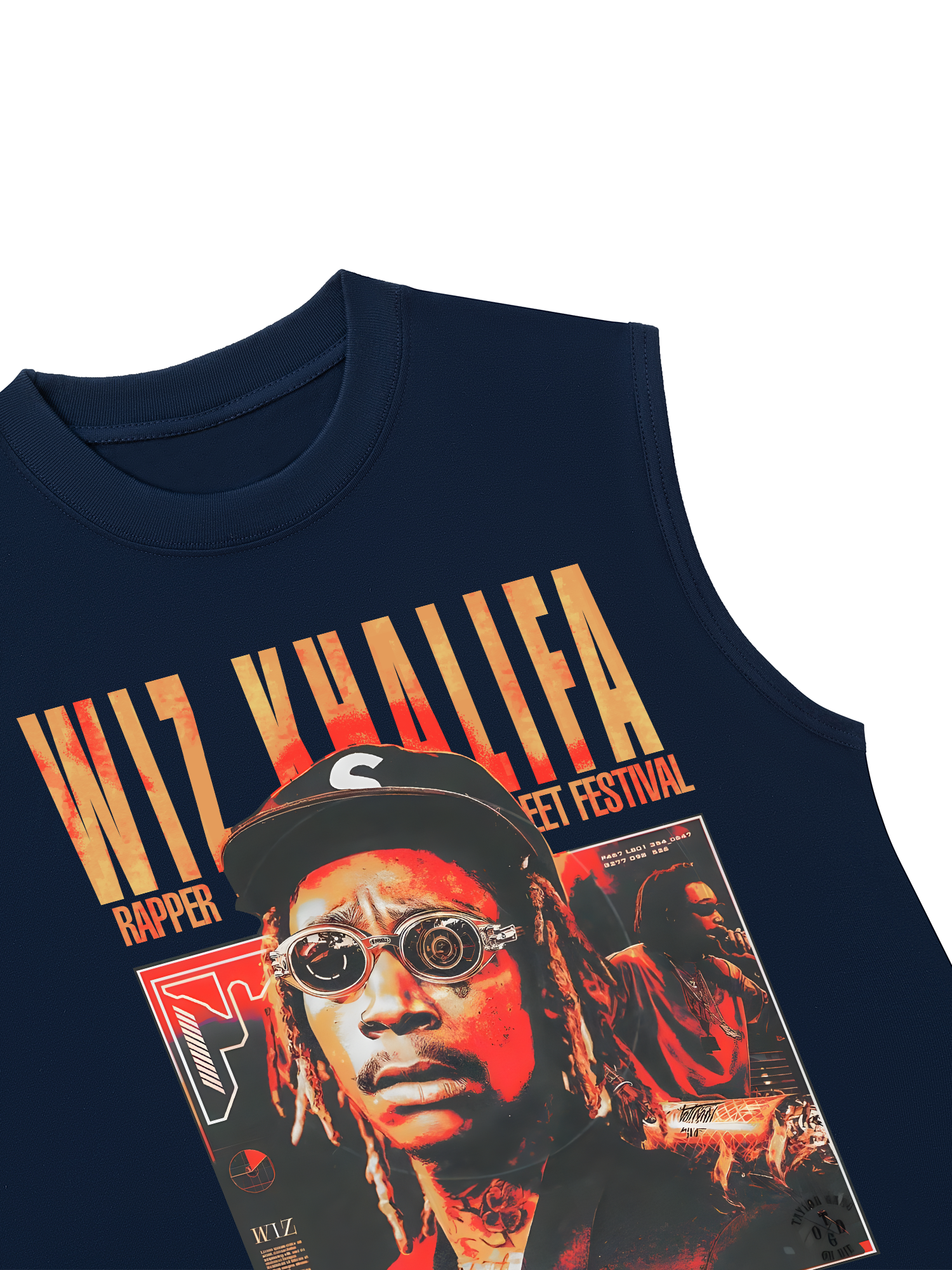 Áo Ba Lỗ Relaxed Fit Rapper Wiz Khalifa Street Festival