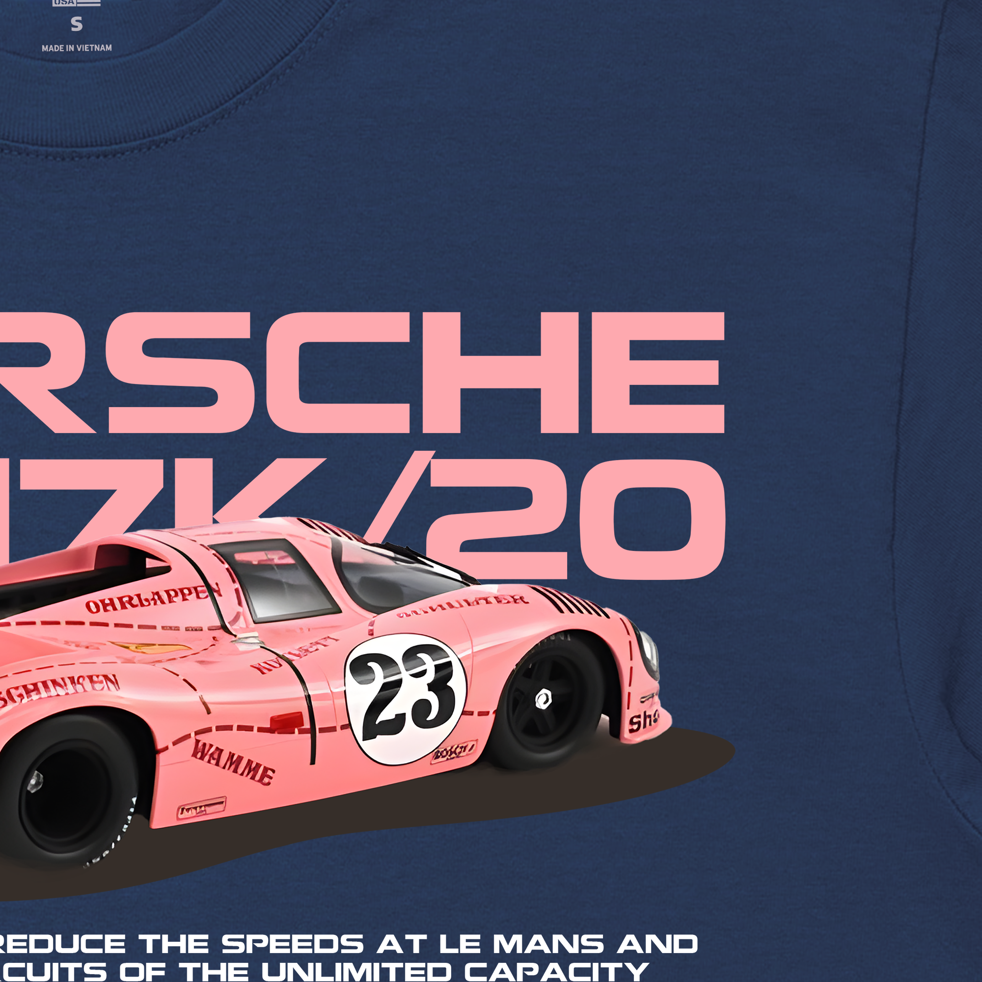 Áo Thun Oversize Porsche 917K Pink Pig