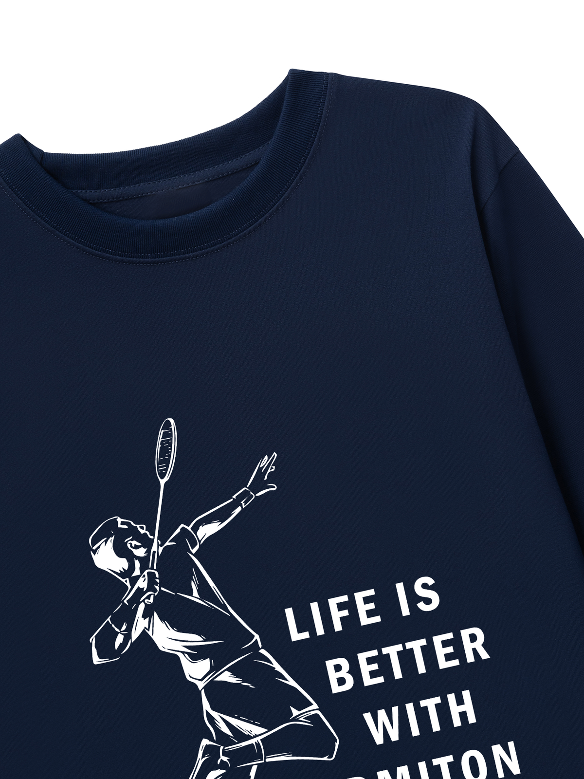 Áo Thun Dài Tay Life Is Better With Badminton