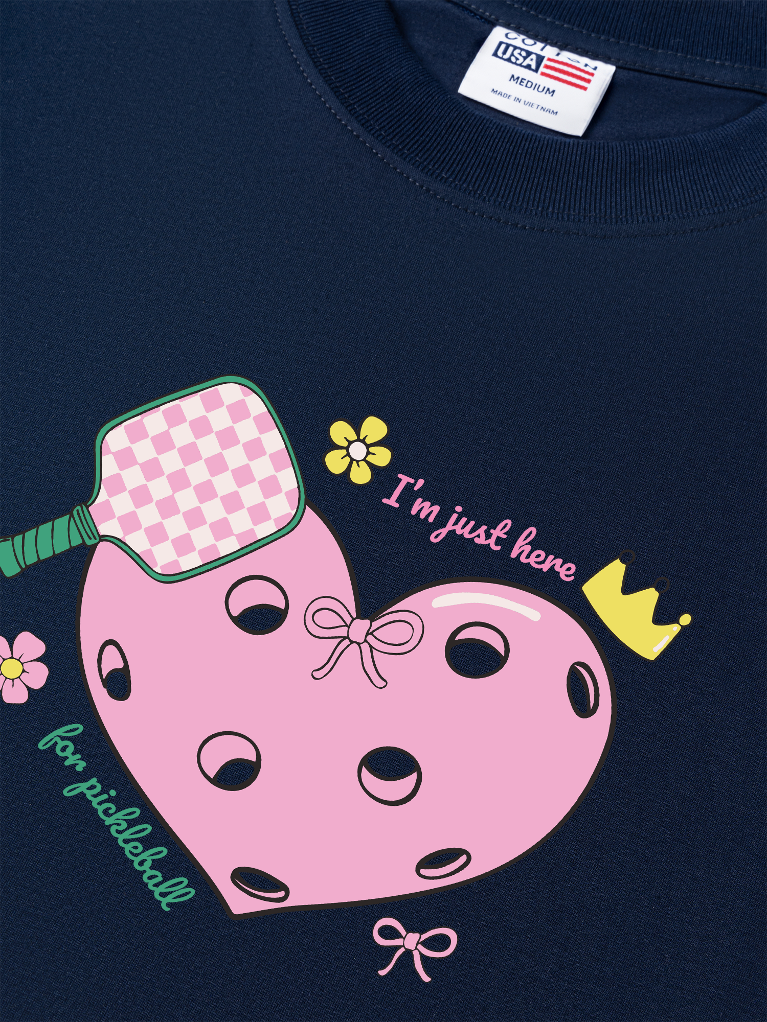 Áo Thun Relaxed Fit I_m Just Here For Pickleball