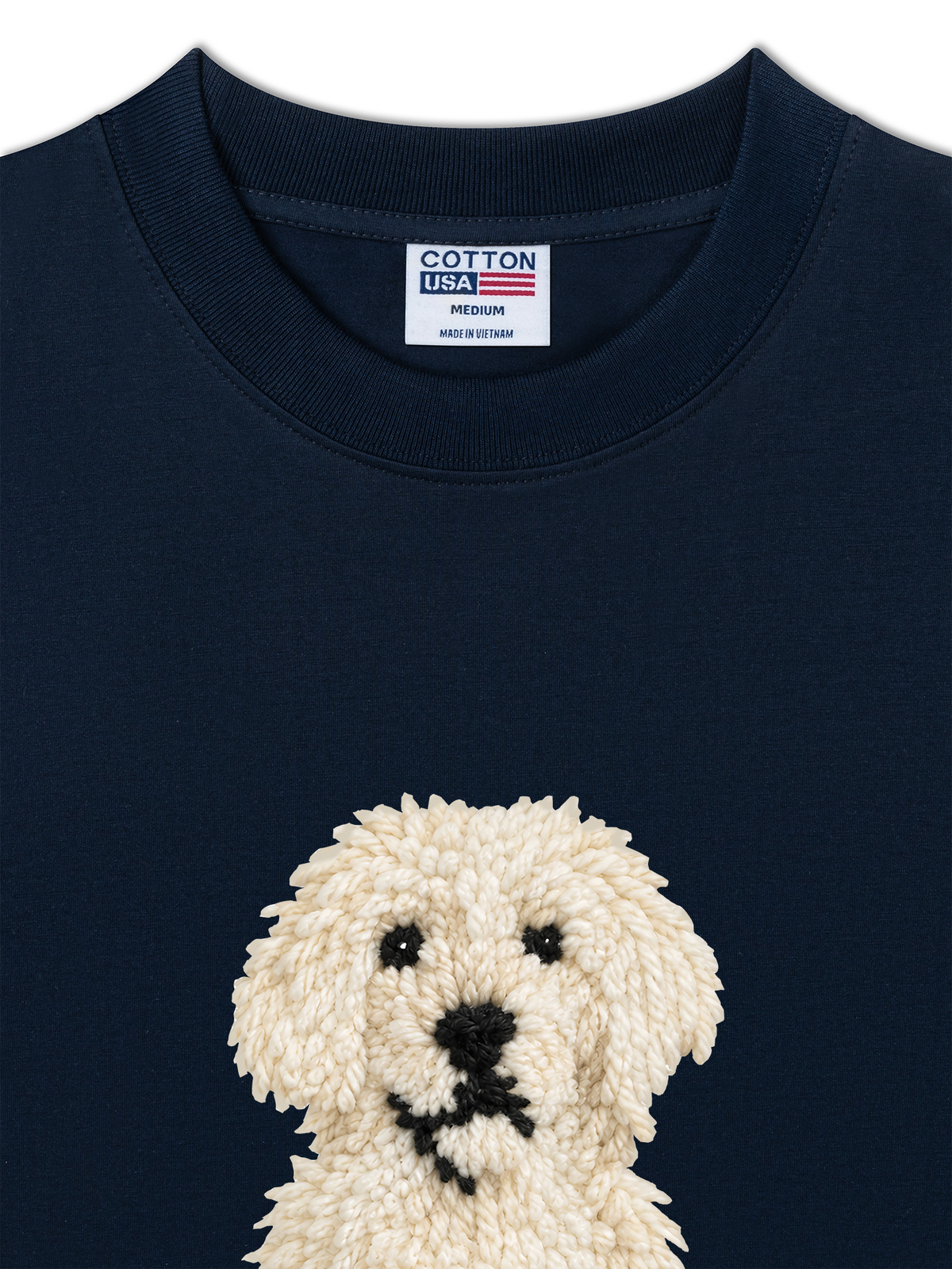 Áo Thun Relaxed Fit White Puppy