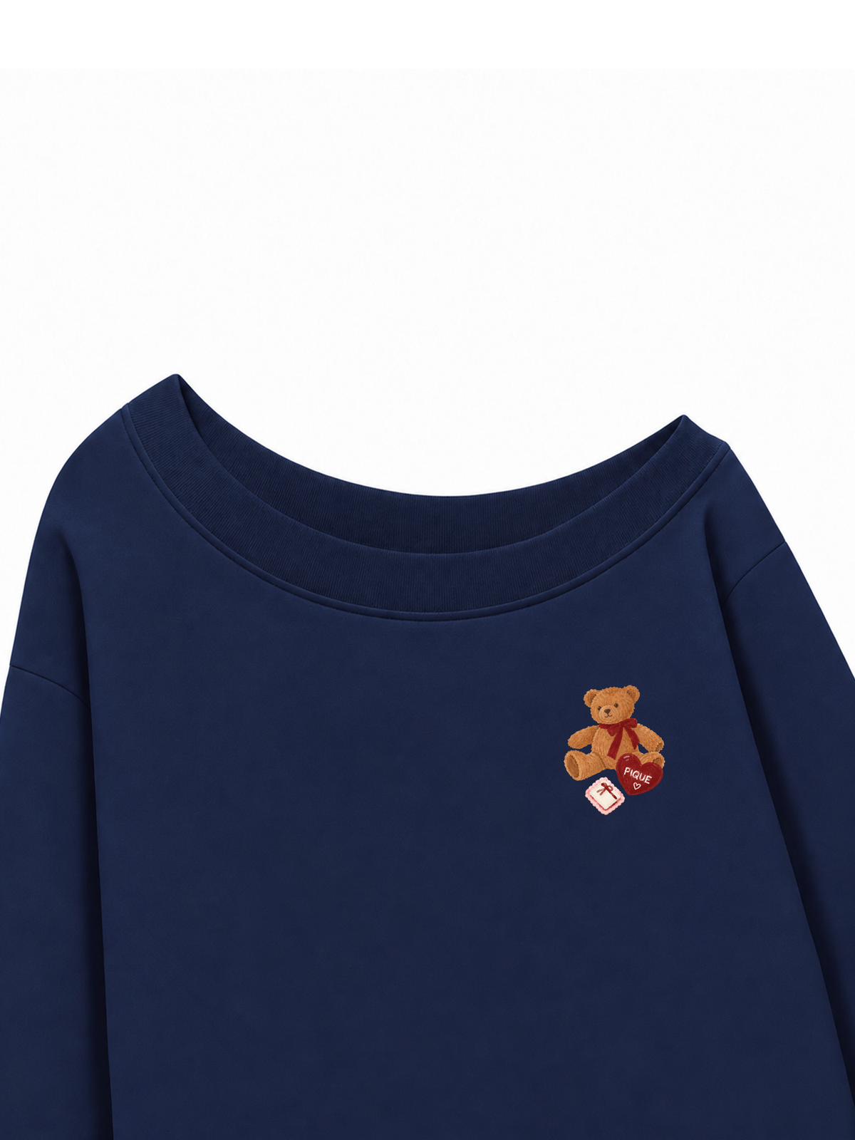 Áo Sweater Lệch Vai Nỉ Hai Da Cutie Teddy