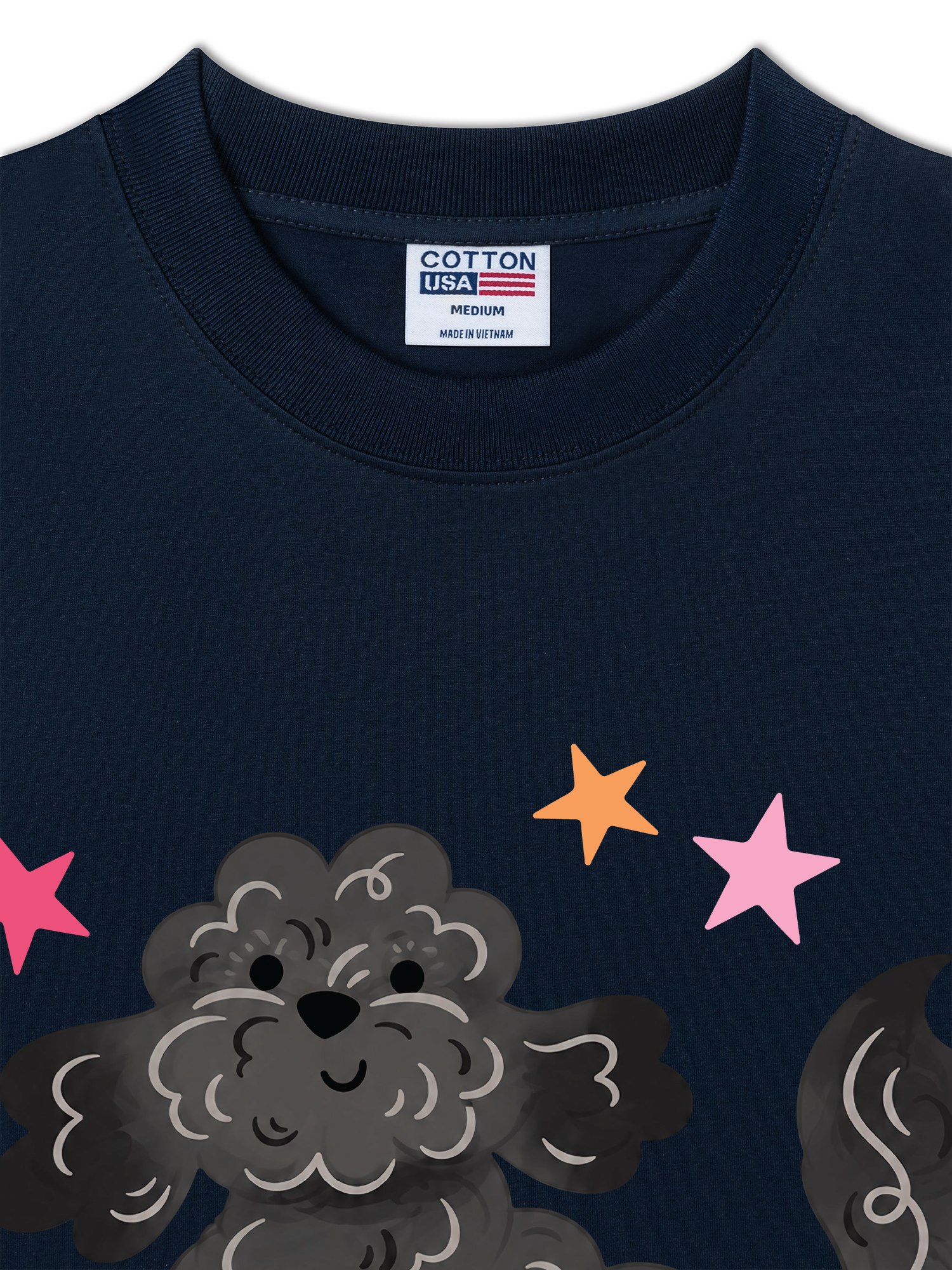 Áo Thun Relaxed Fit Soft Paw Poodle And Bling Ball
