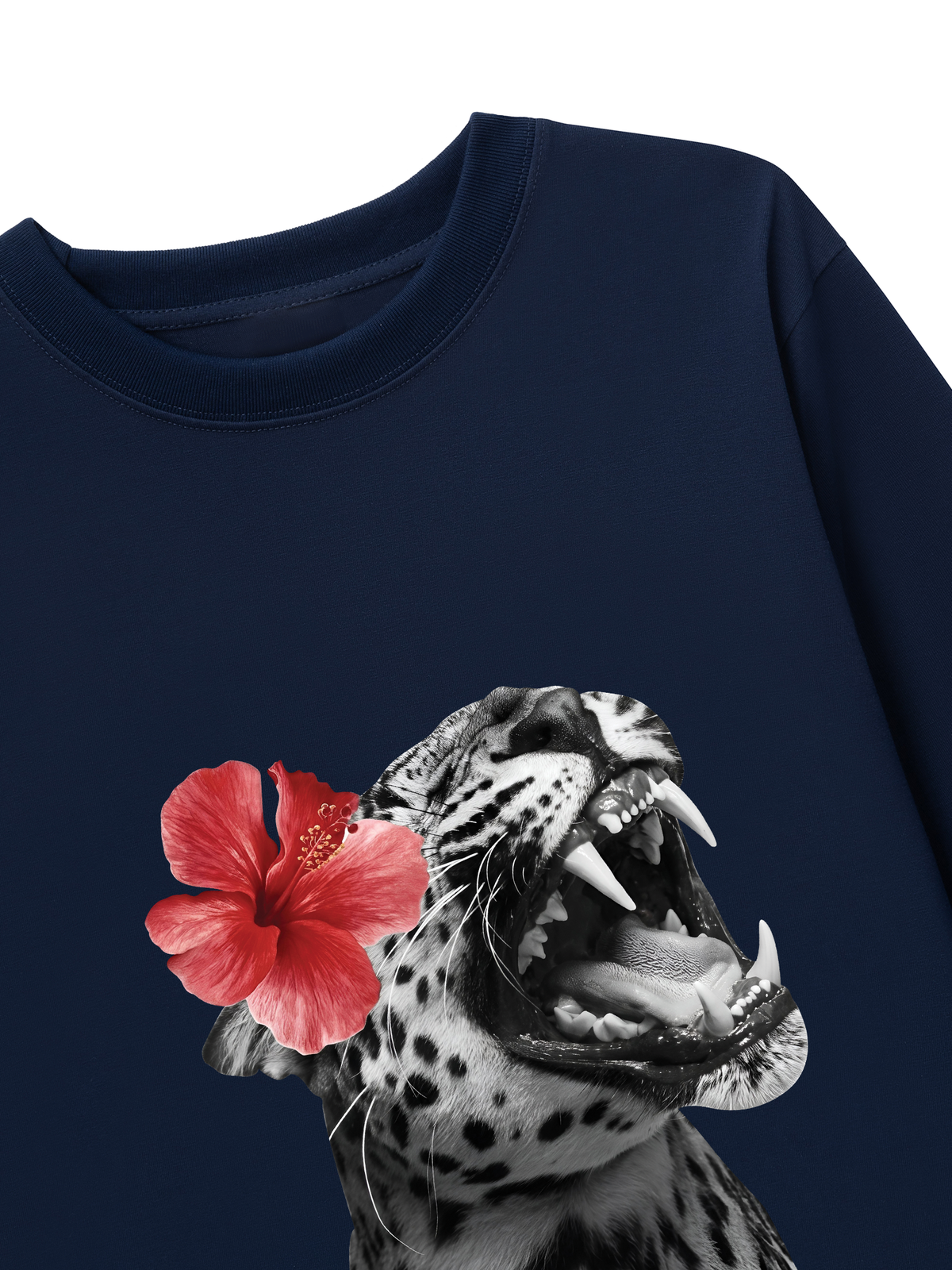 Áo Thun Dài Tay Urban Leopard Roar Flower