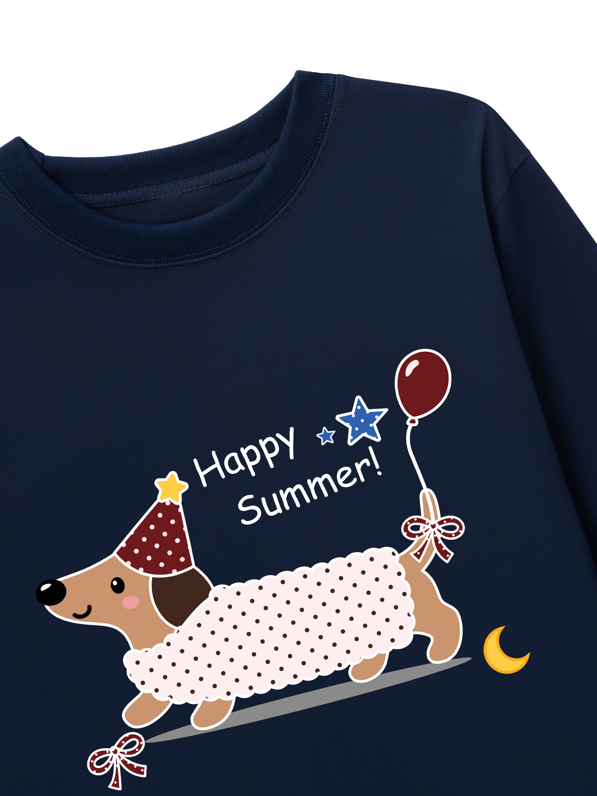 Áo Thun Dài Tay Dotty Mood Happy Summer Dog