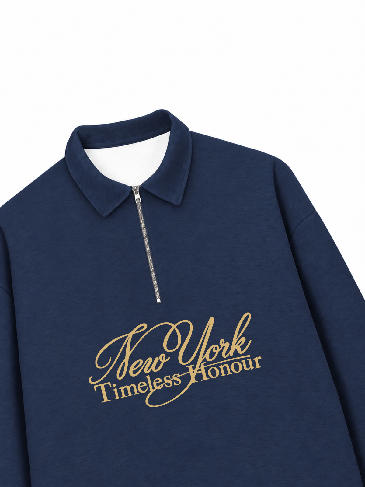Áo Sweater Polo Nỉ Hai Da  New York Timeless Honour