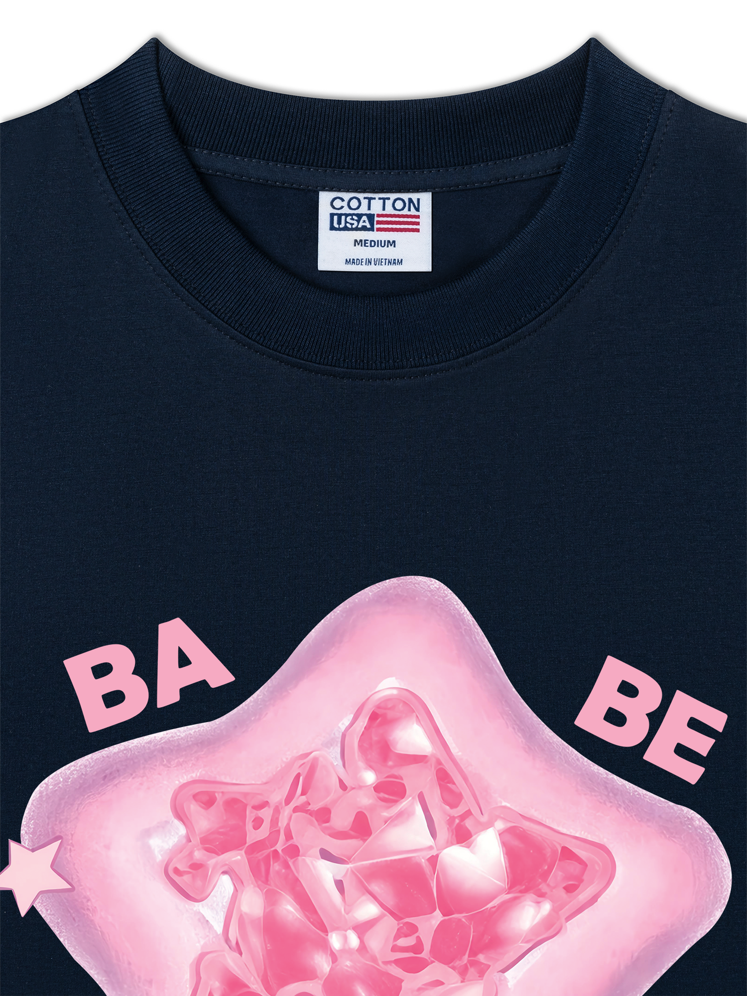 Áo Thun Relaxed Fit Bling Star Babe