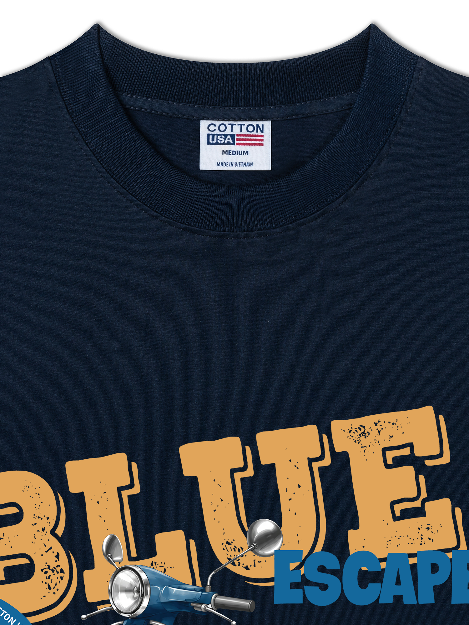 Áo Thun Relaxed Fit Car Blue Escape