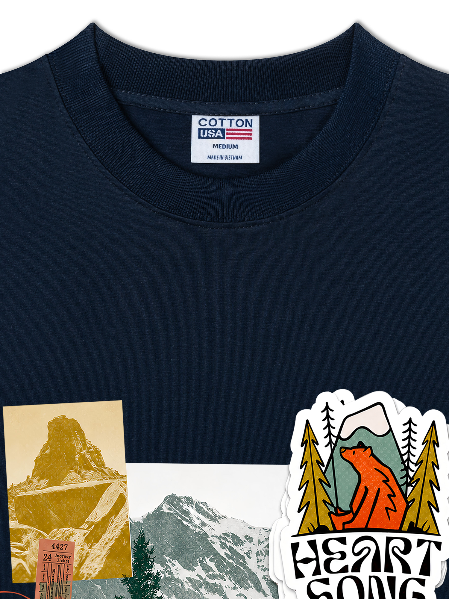 Áo Thun Relaxed Fit Tshirt Adventure Heart Song Adventure