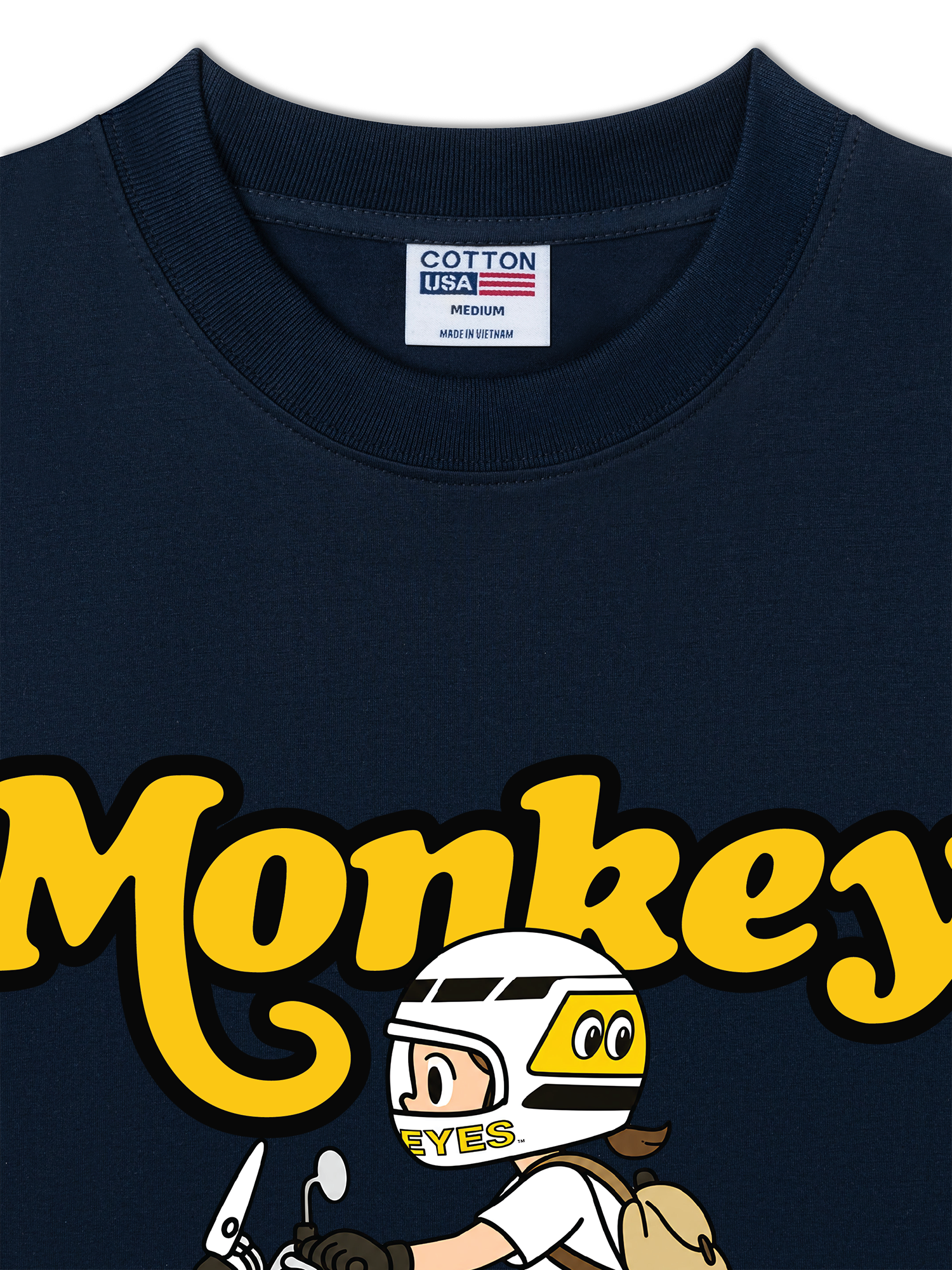 Áo Thun Relaxed Fit Motobike Monkey