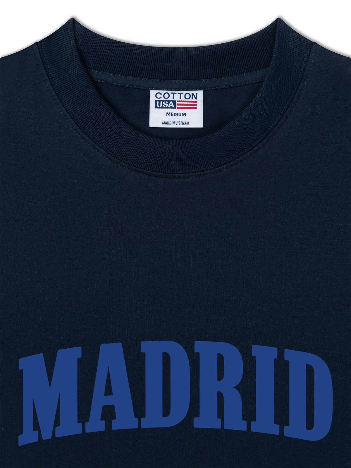 Áo Thun Relaxed Fit Basic Blue Madrid