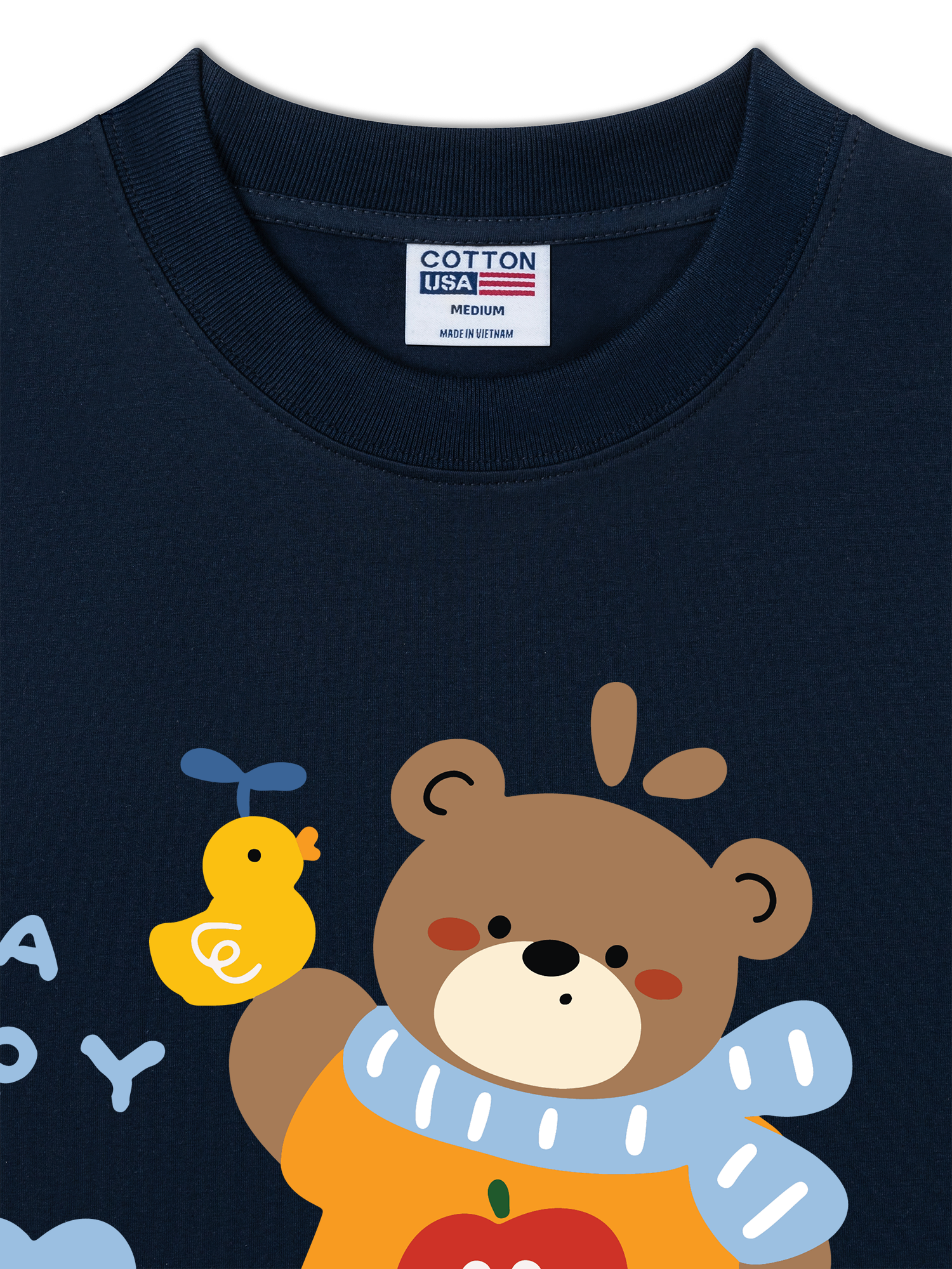 Áo Thun Relaxed Fit Bear Town Happy Bear