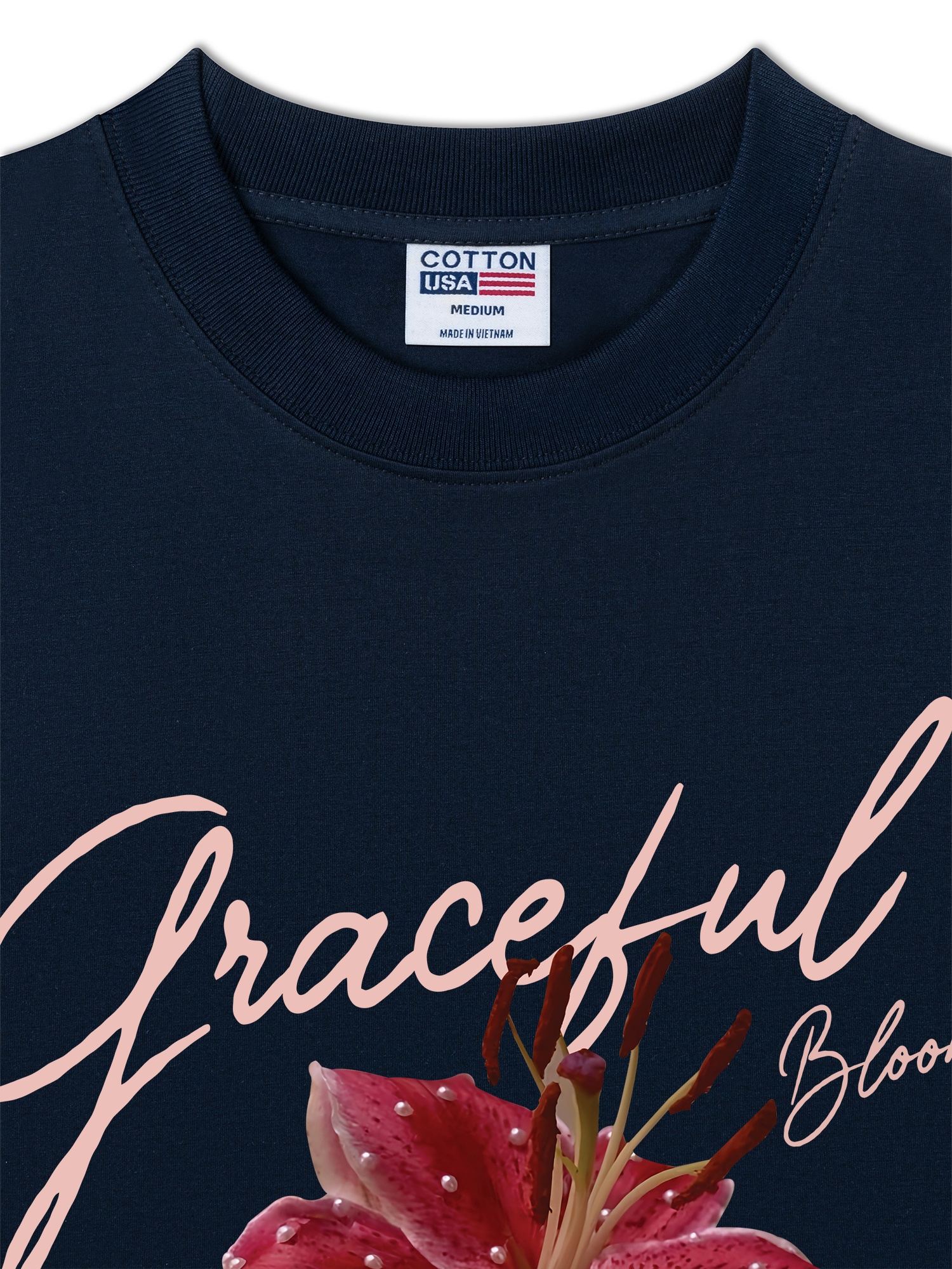 Áo Thun Relaxed Fit Bling Graceful Bloom