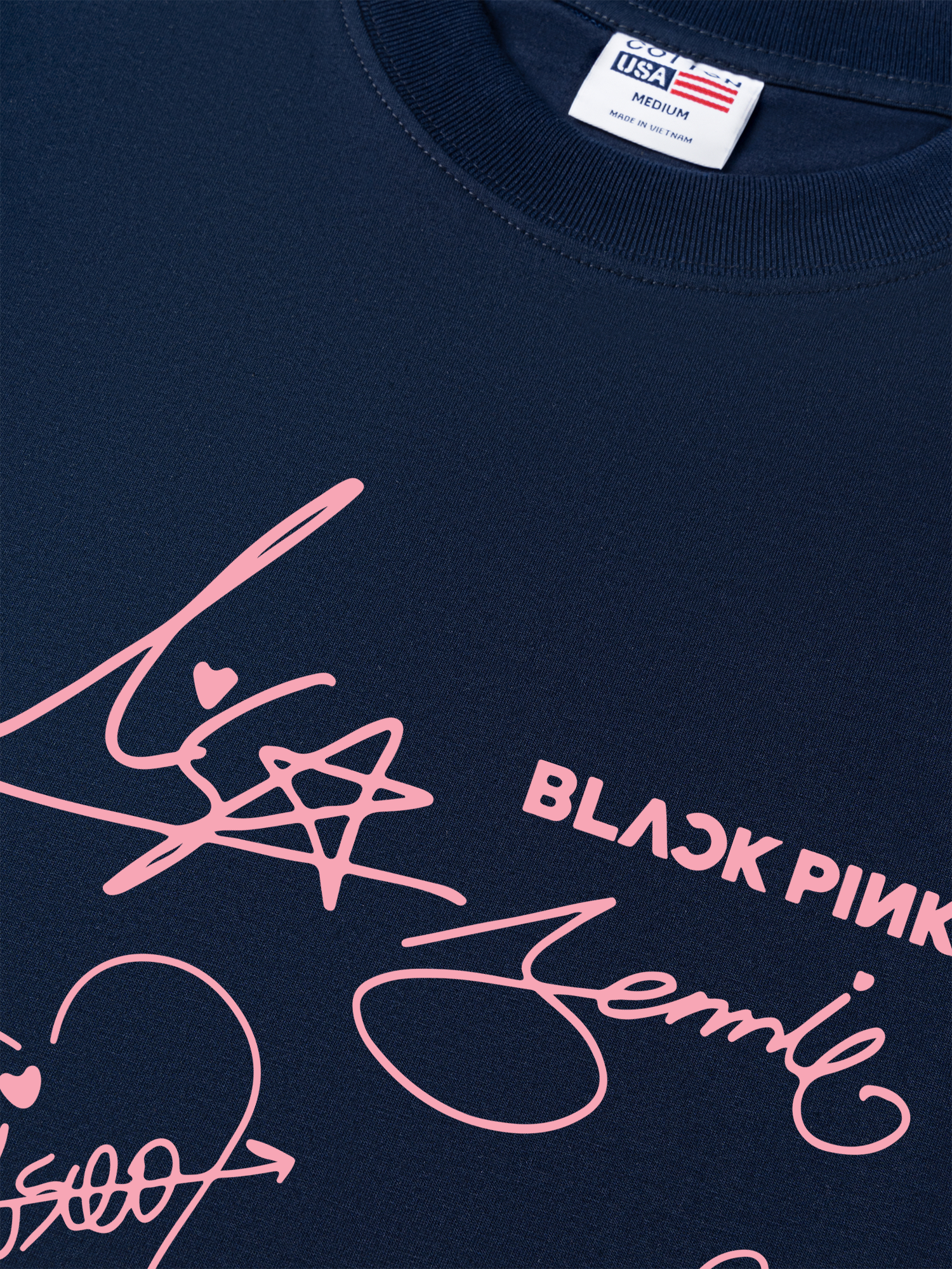 Áo Thun Relaxed Fit Idols BlackPink Sign