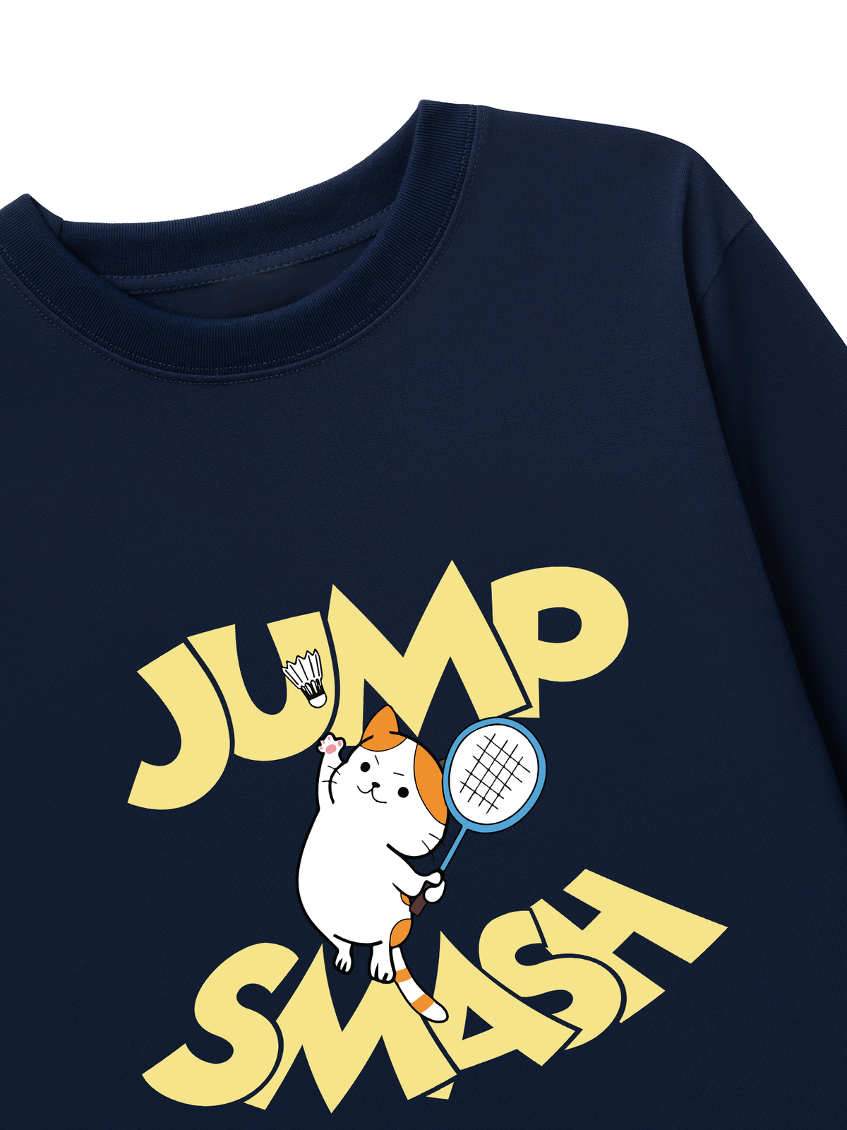 Áo Thun Dài Tay Badminton Cat Jump Smash