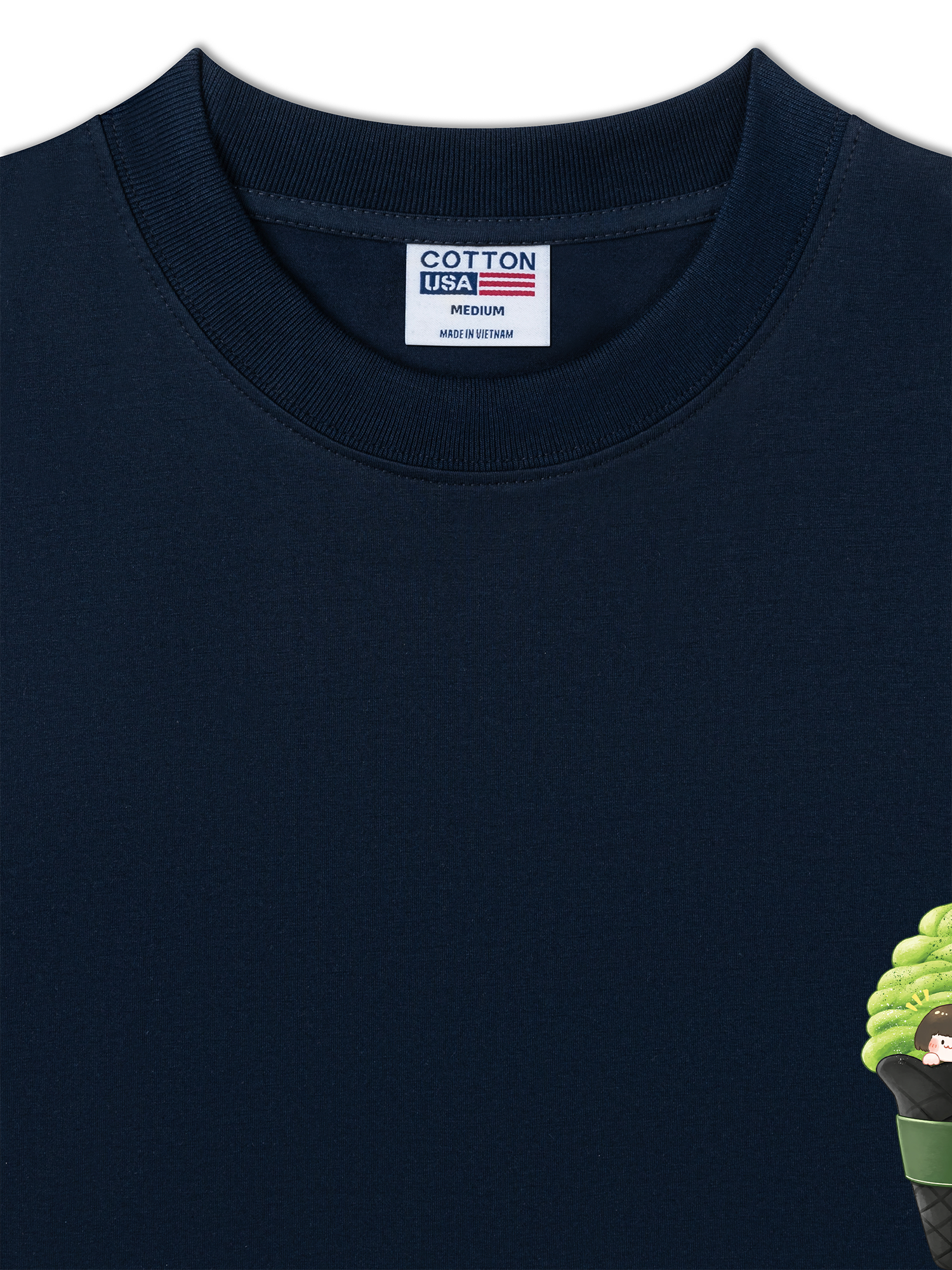 Áo Thun Relaxed Fit Daily Cup Matcha Cream