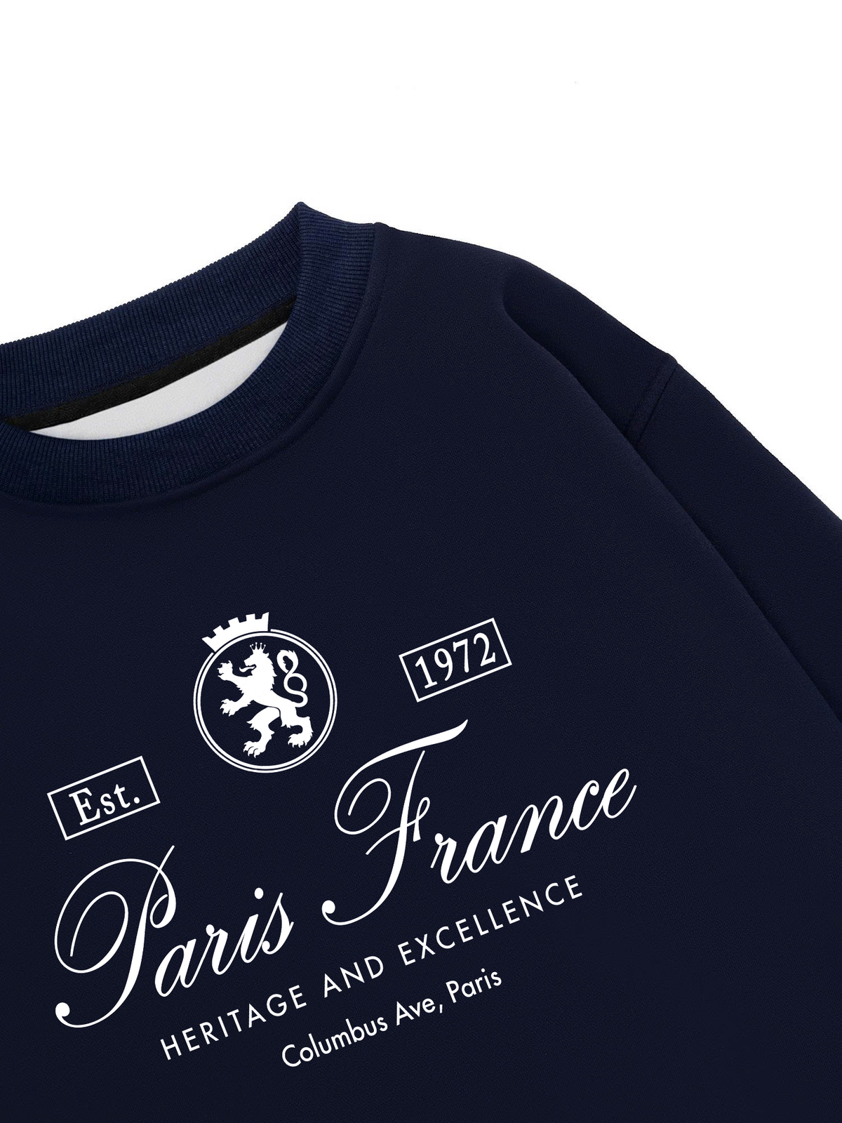 Áo Sweater Nỉ Hai Da Vintage Paris France