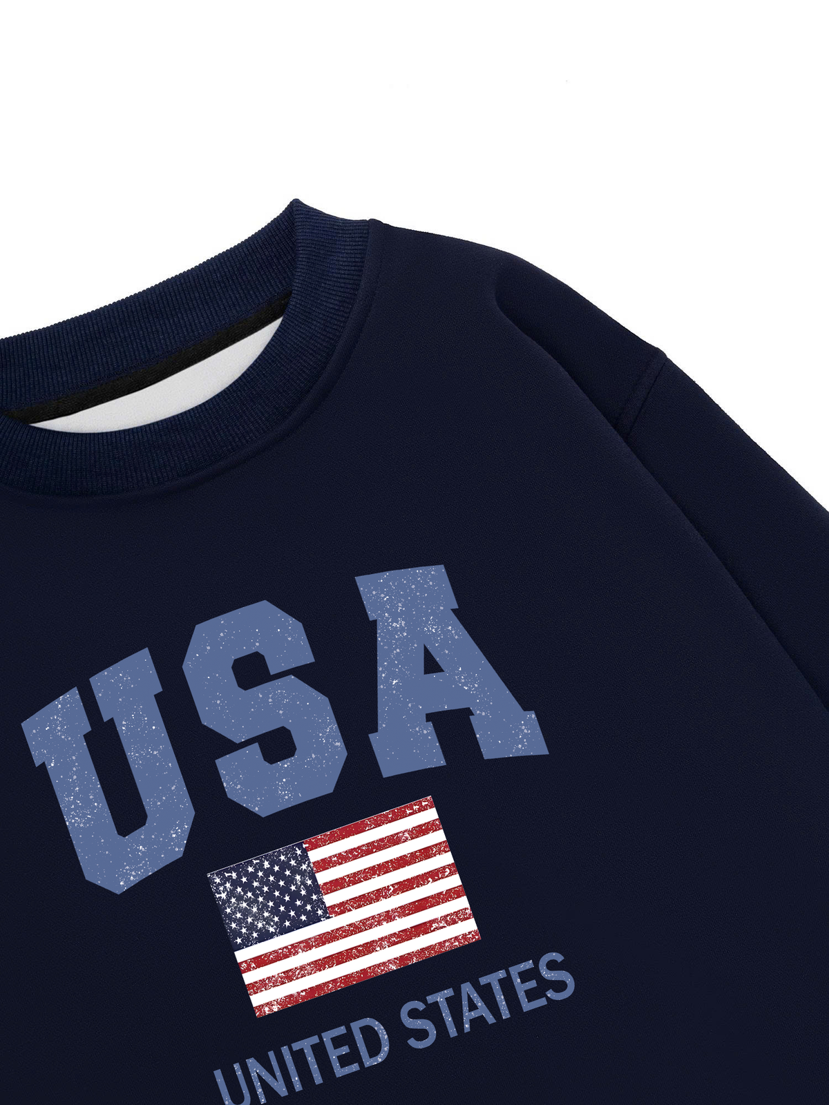 Áo Sweater Nỉ Hai Da  USA Vintage United State